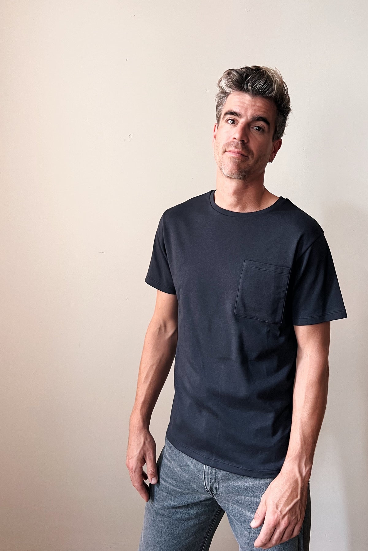 T-Shirt Tim - Charcoal Rib