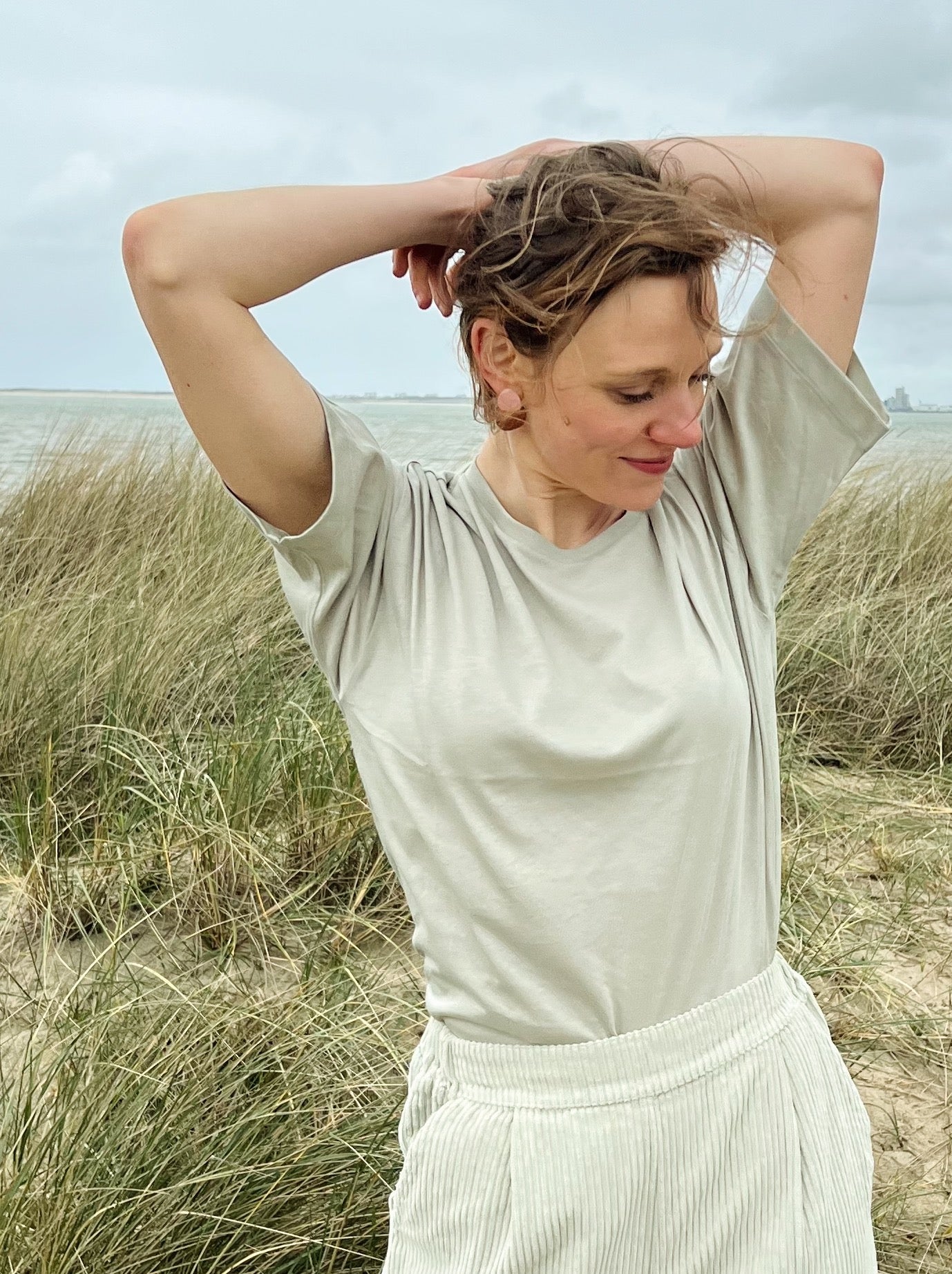the dão store - Boyfriend T-Shirt Millie - Desert Sage - T-shirts | Tops