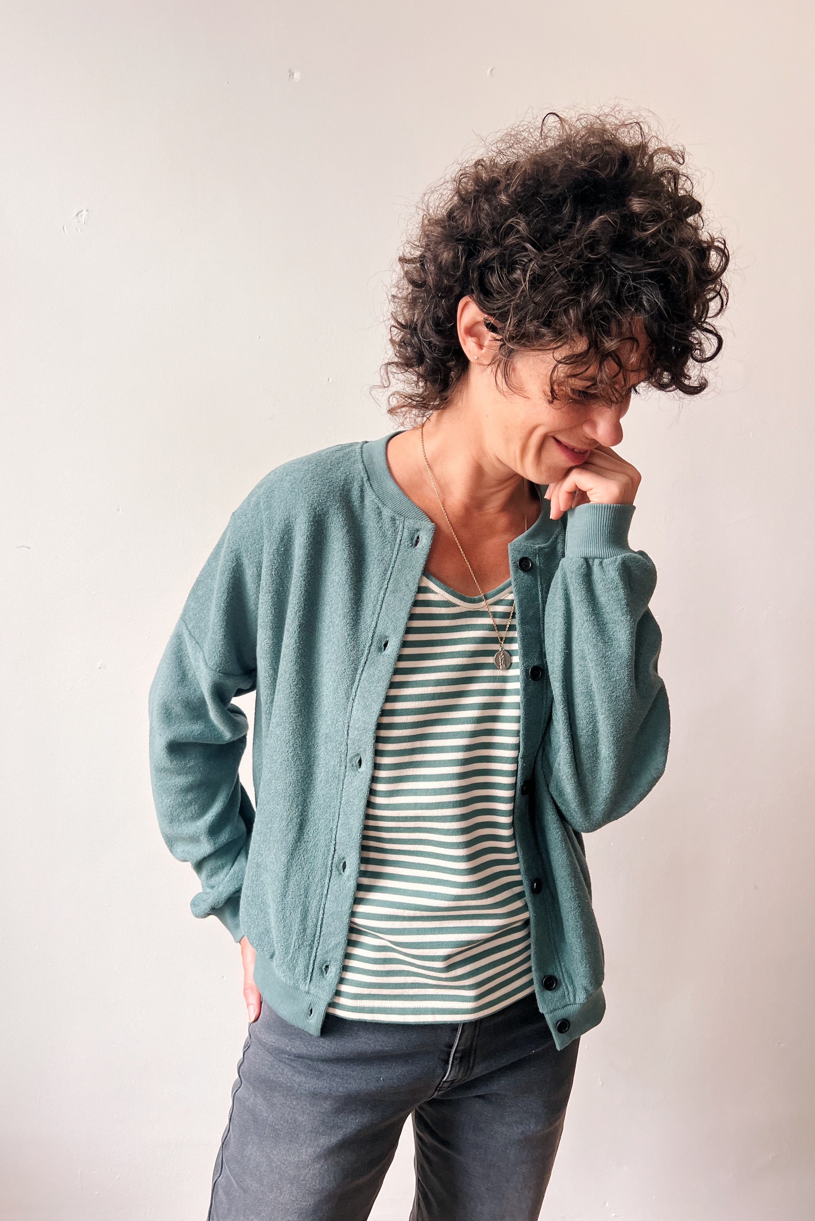 Cardigan Maxime - Sage Terry