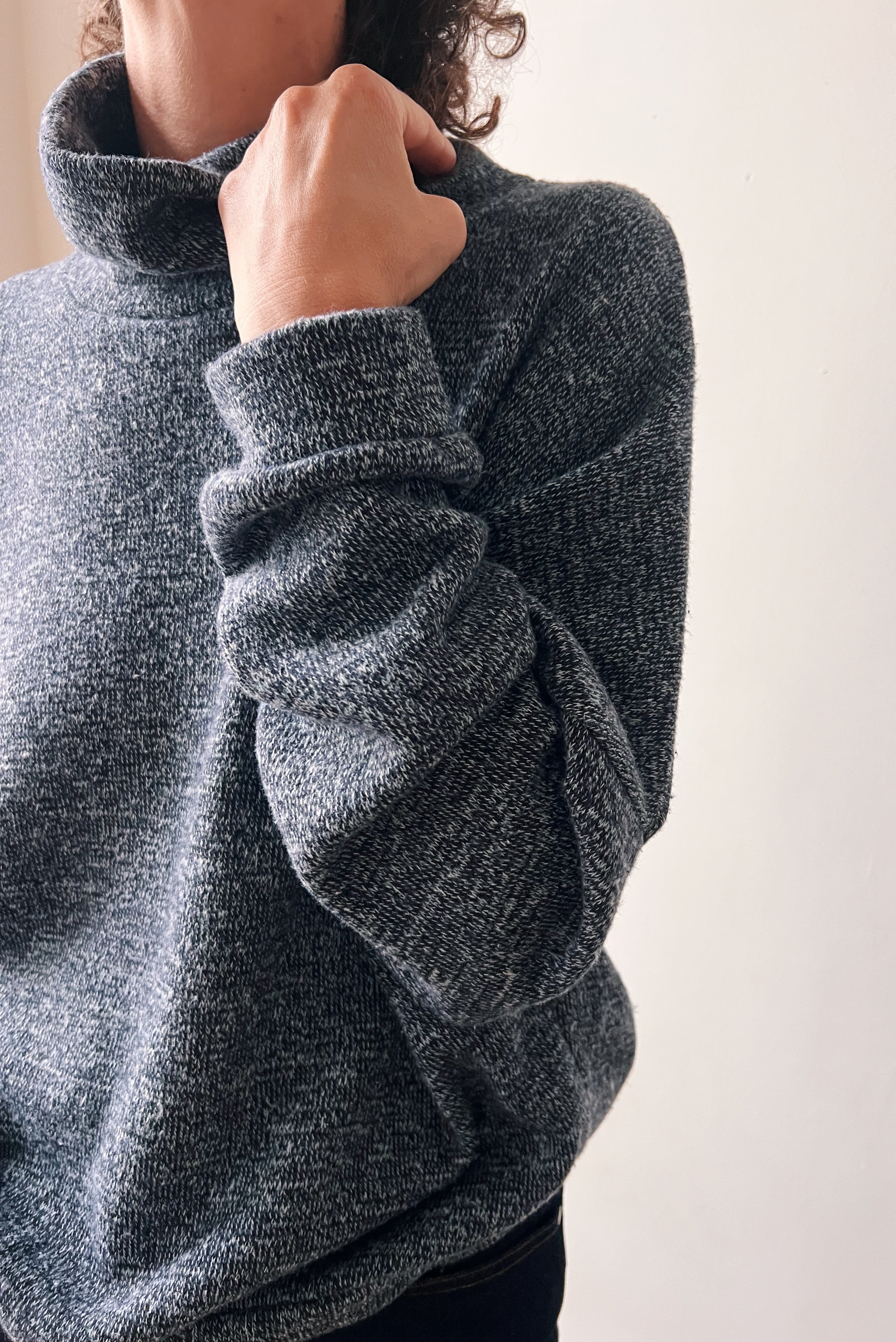 Gebreide Sweater Irma - Grey Blue Melange