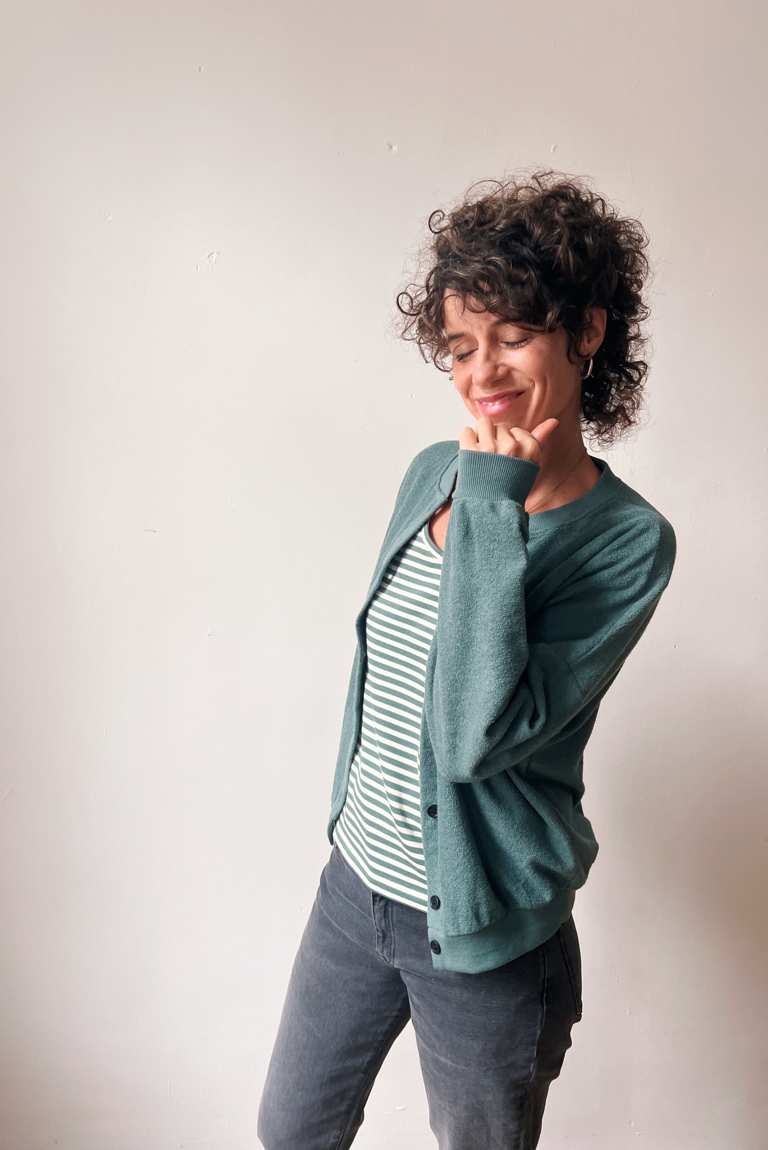 T-Shirt Estée - Sage Stripes