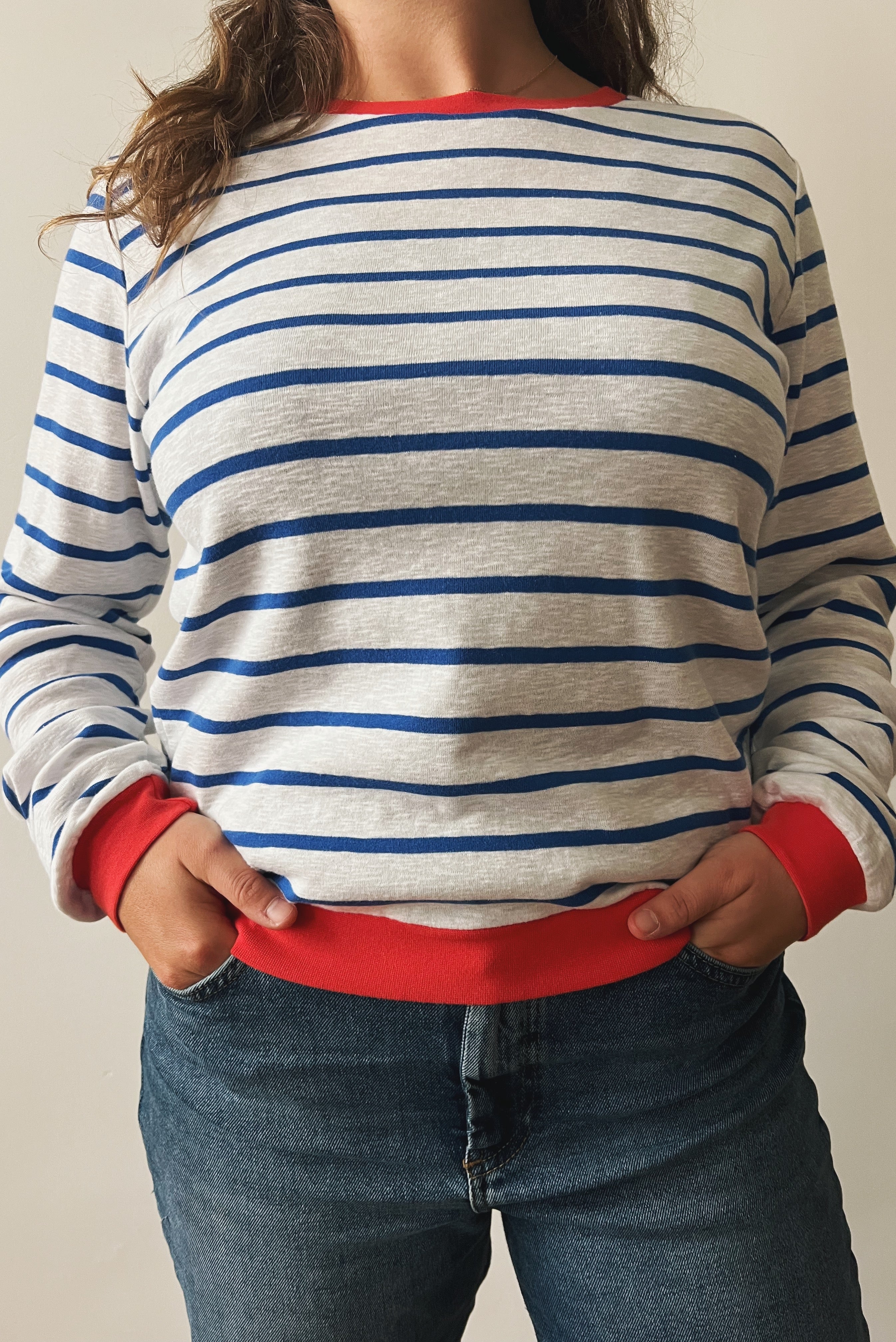 Jumper Mia - Royal Blue Stripes