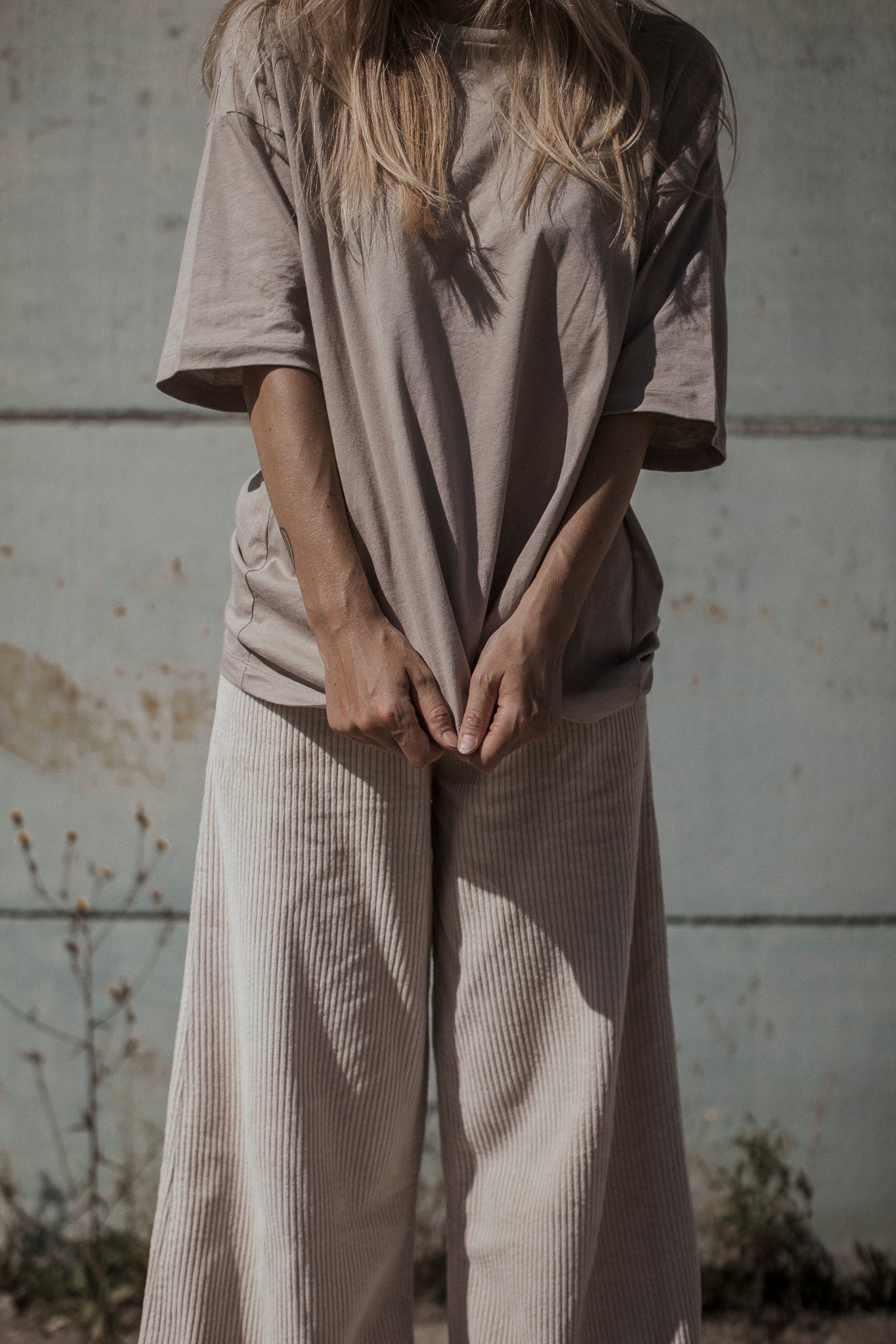 the dão store - Boyfriend T-Shirt Millie - Light Taupe - T-shirts | Tops