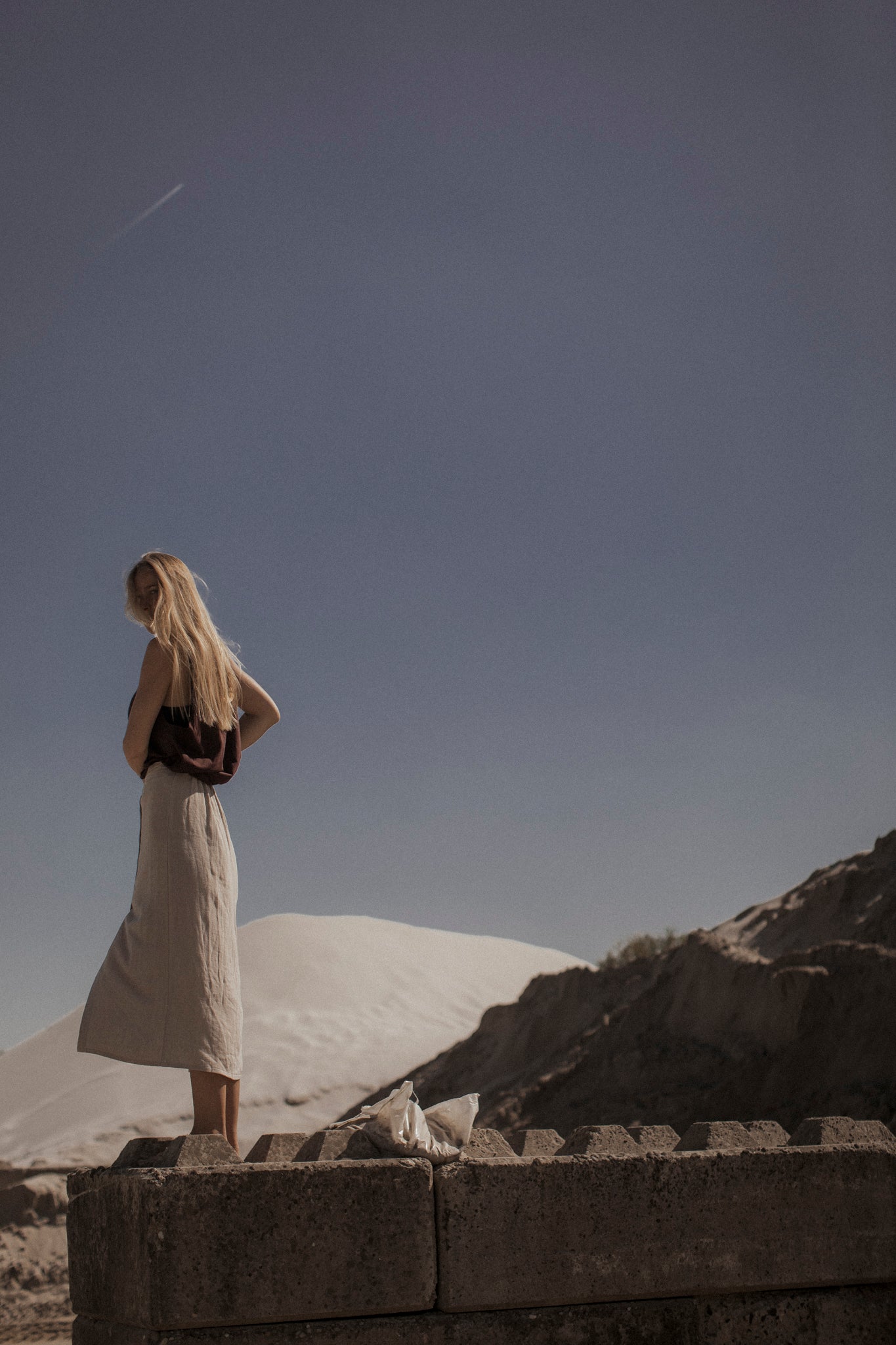 the dão store - Skirt with buttons Luna - Light Taupe - Skirts | Dresses
