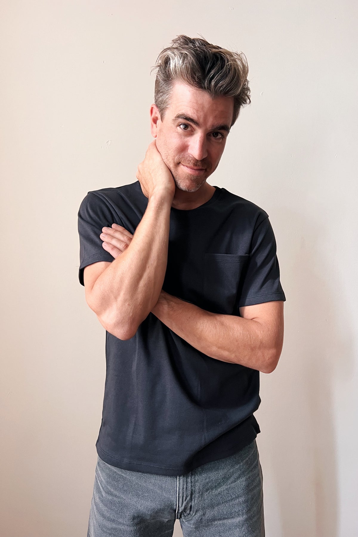 T-Shirt Tim - Charcoal Rib
