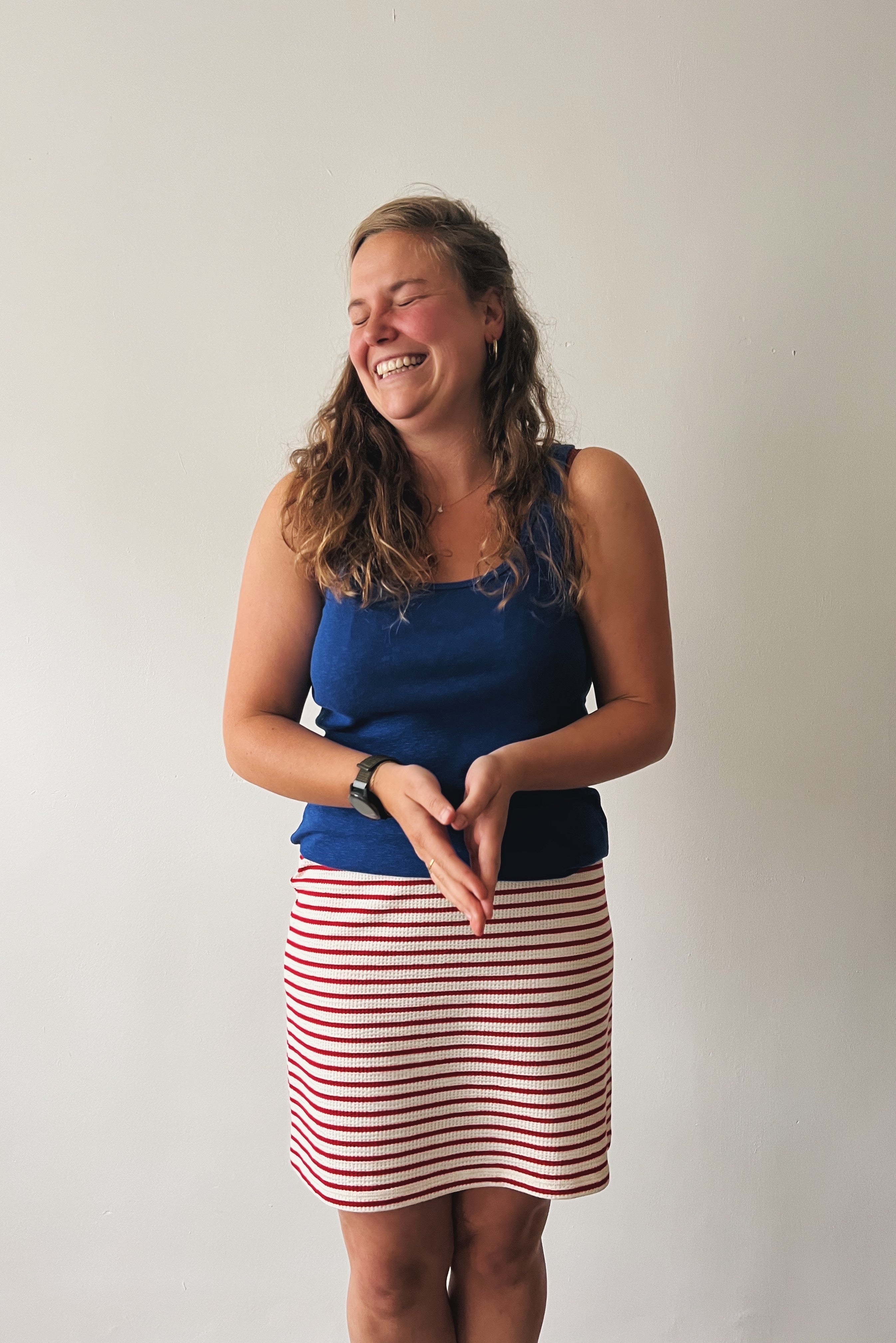 Skirt Ella - Ruby Stripes