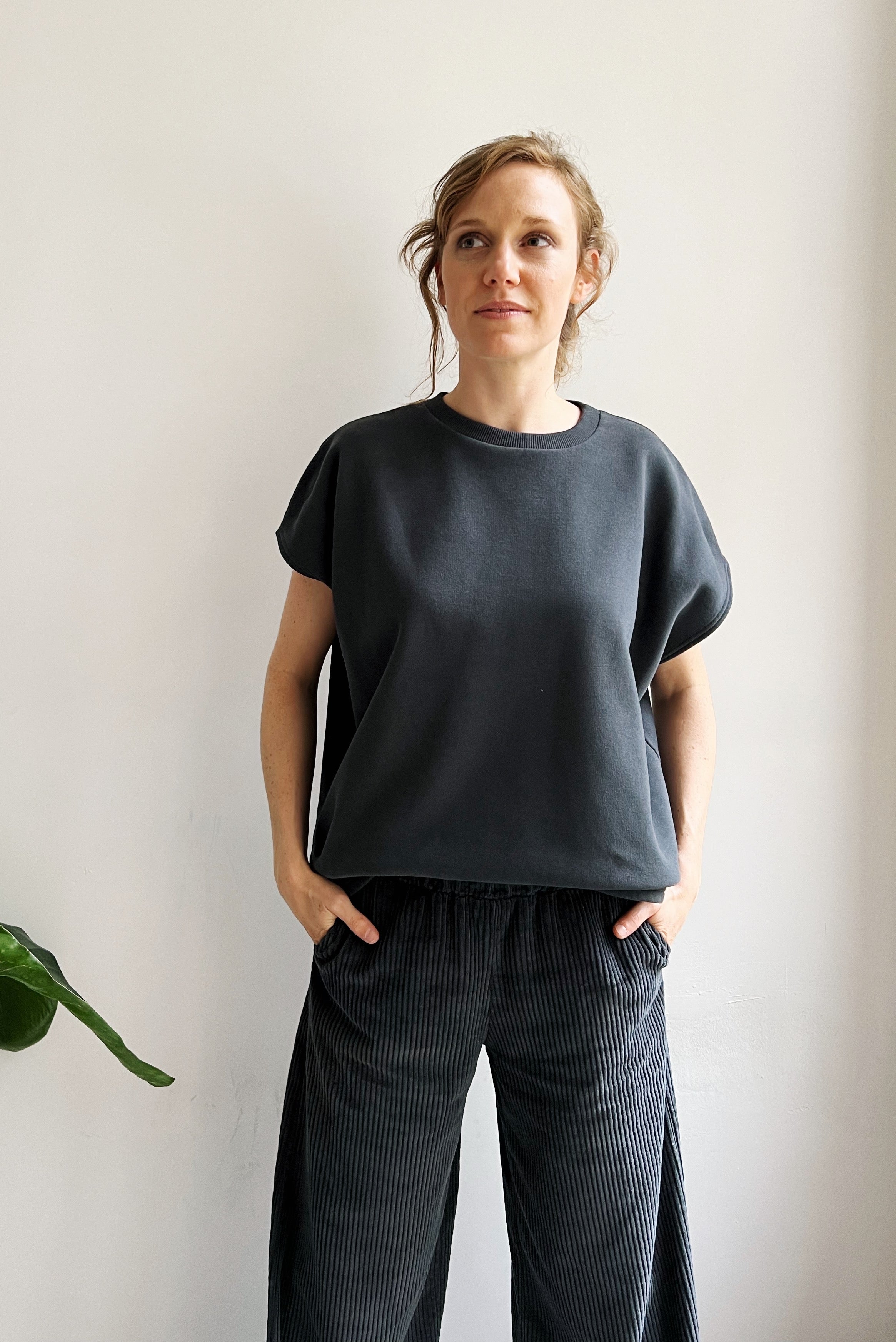 the dão store - Wide Pants Corduroy Marta - Antra - Pants | Jumpsuits