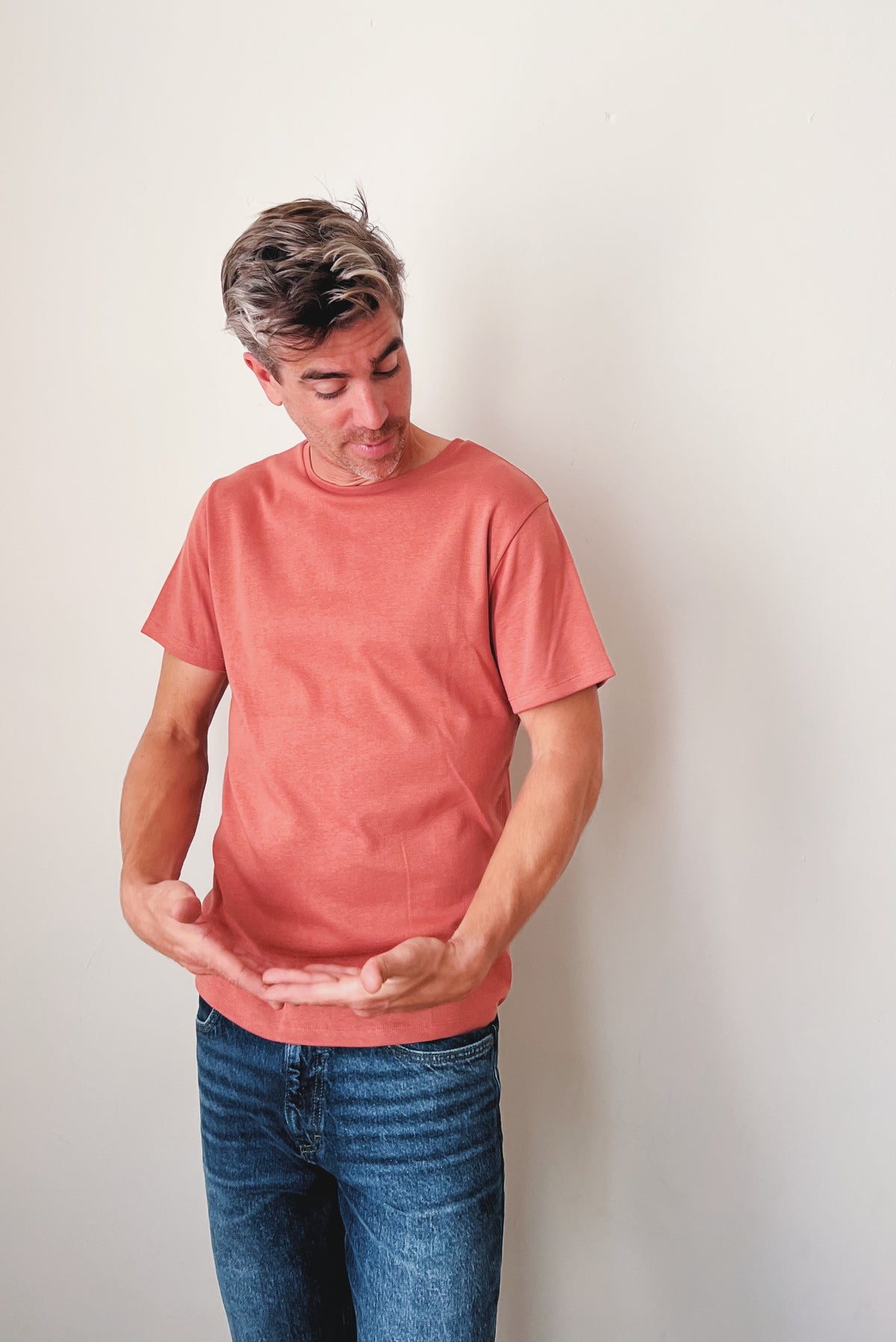 T-Shirt Tim - Blush Rib