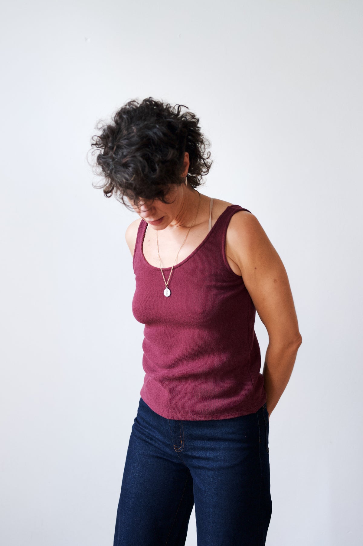 Knitted Top Sanchi - Aubergine