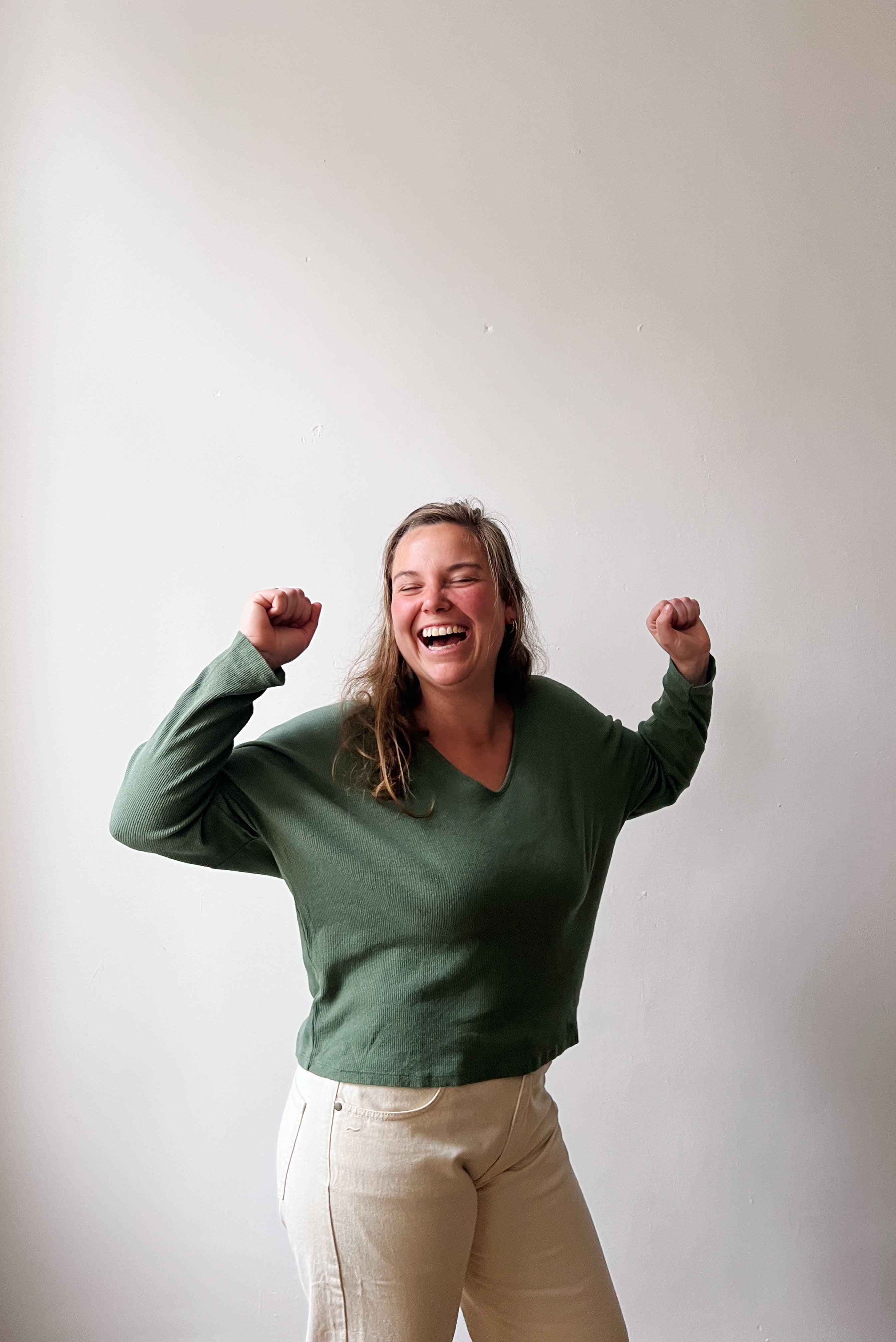 Longsleeve Sade - Basil Rib