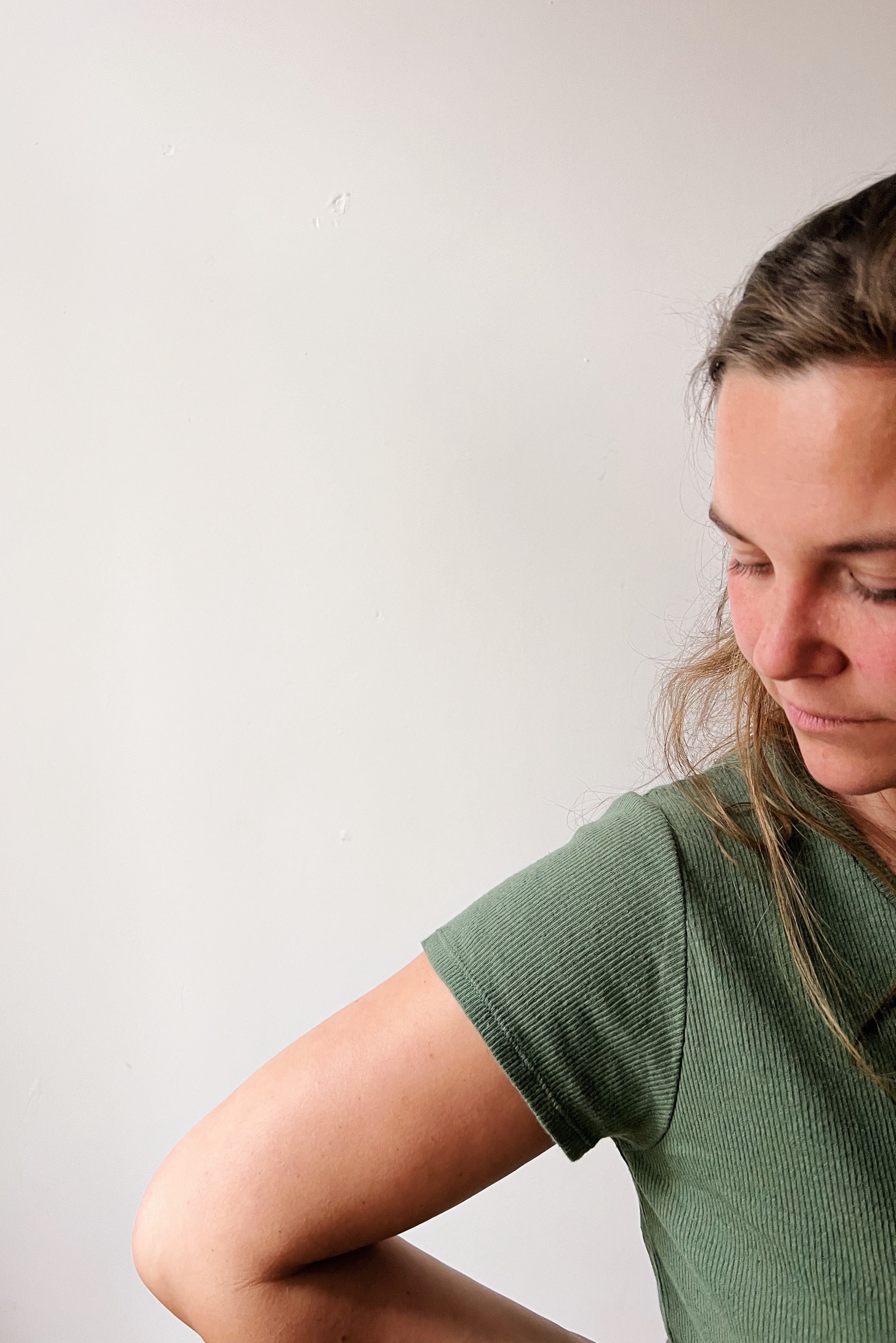 T-Shirt Lea - Basil Rib