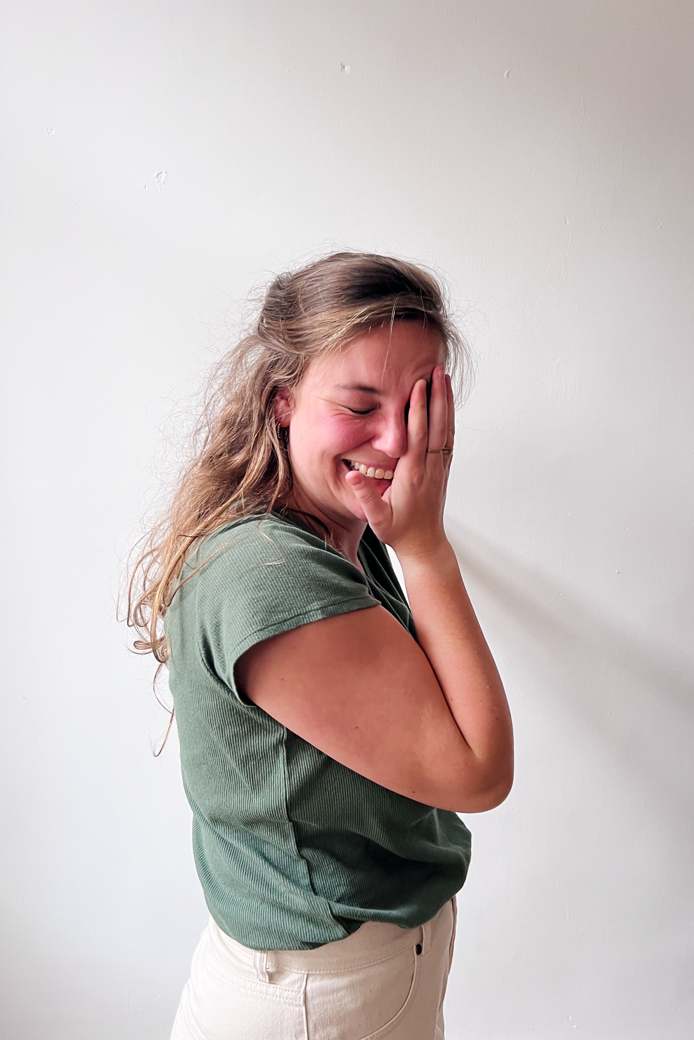 T-Shirt Lea - Basil Rib