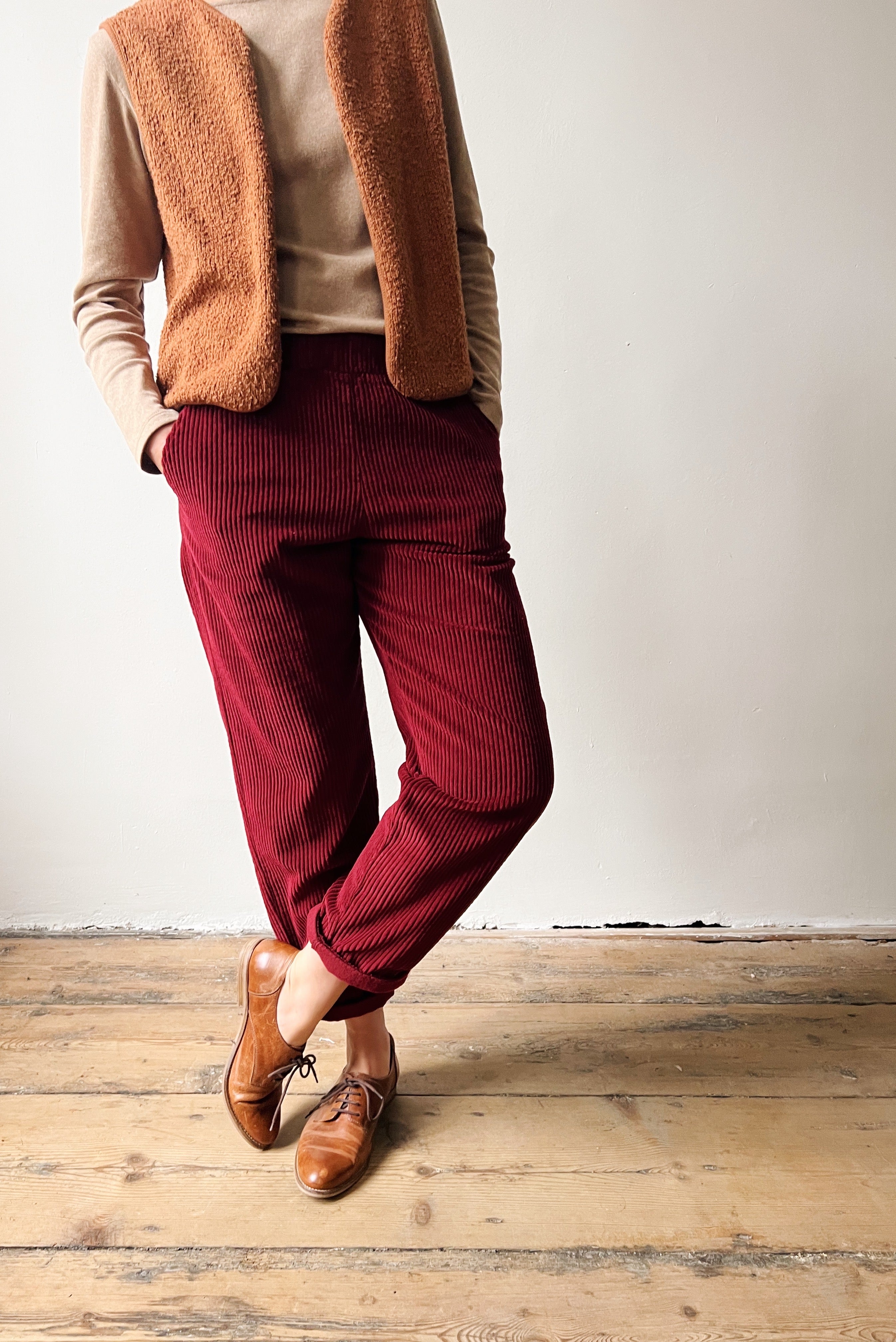 Pants May - Corduroy - Pomegranate