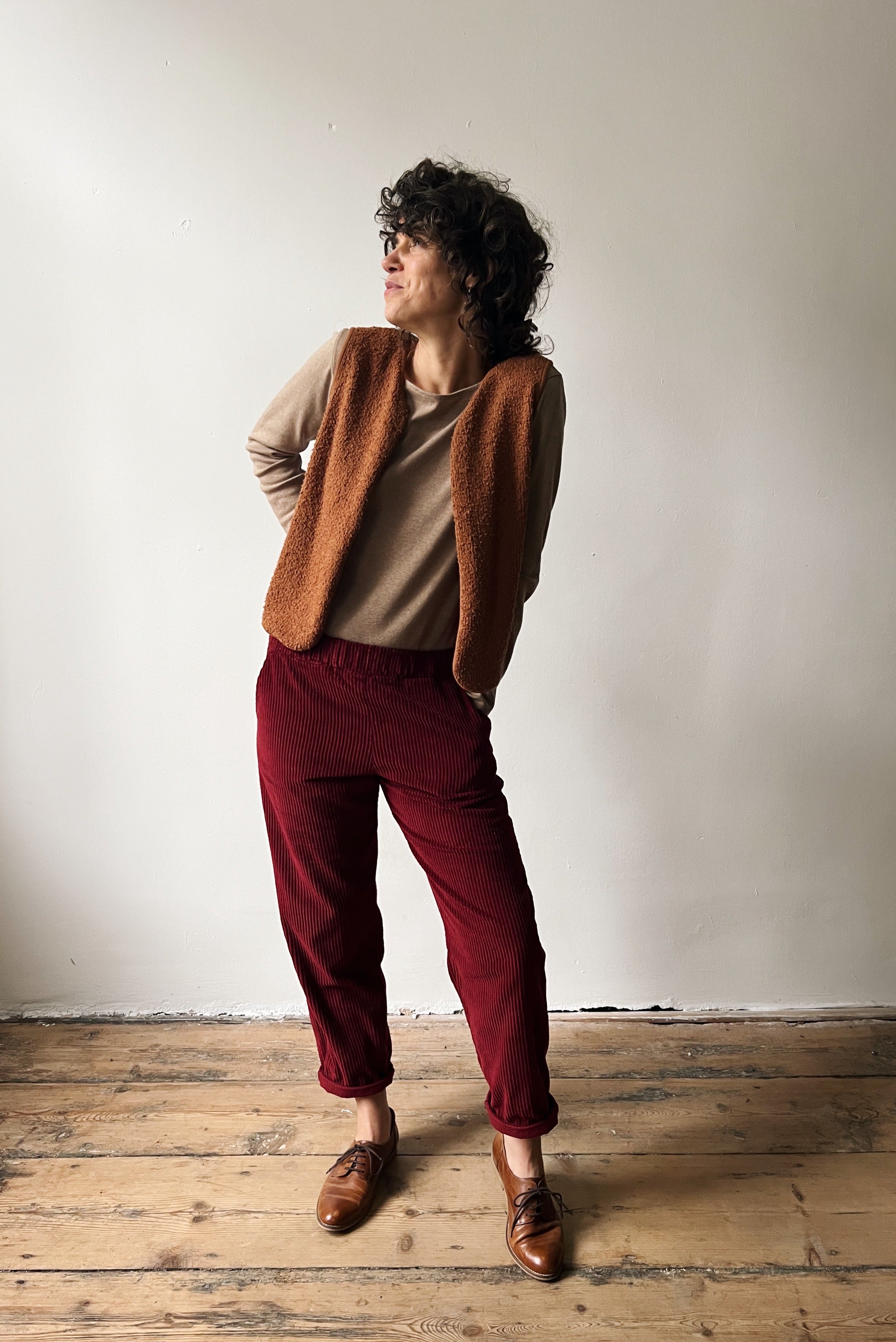Pants May - Corduroy - Pomegranate