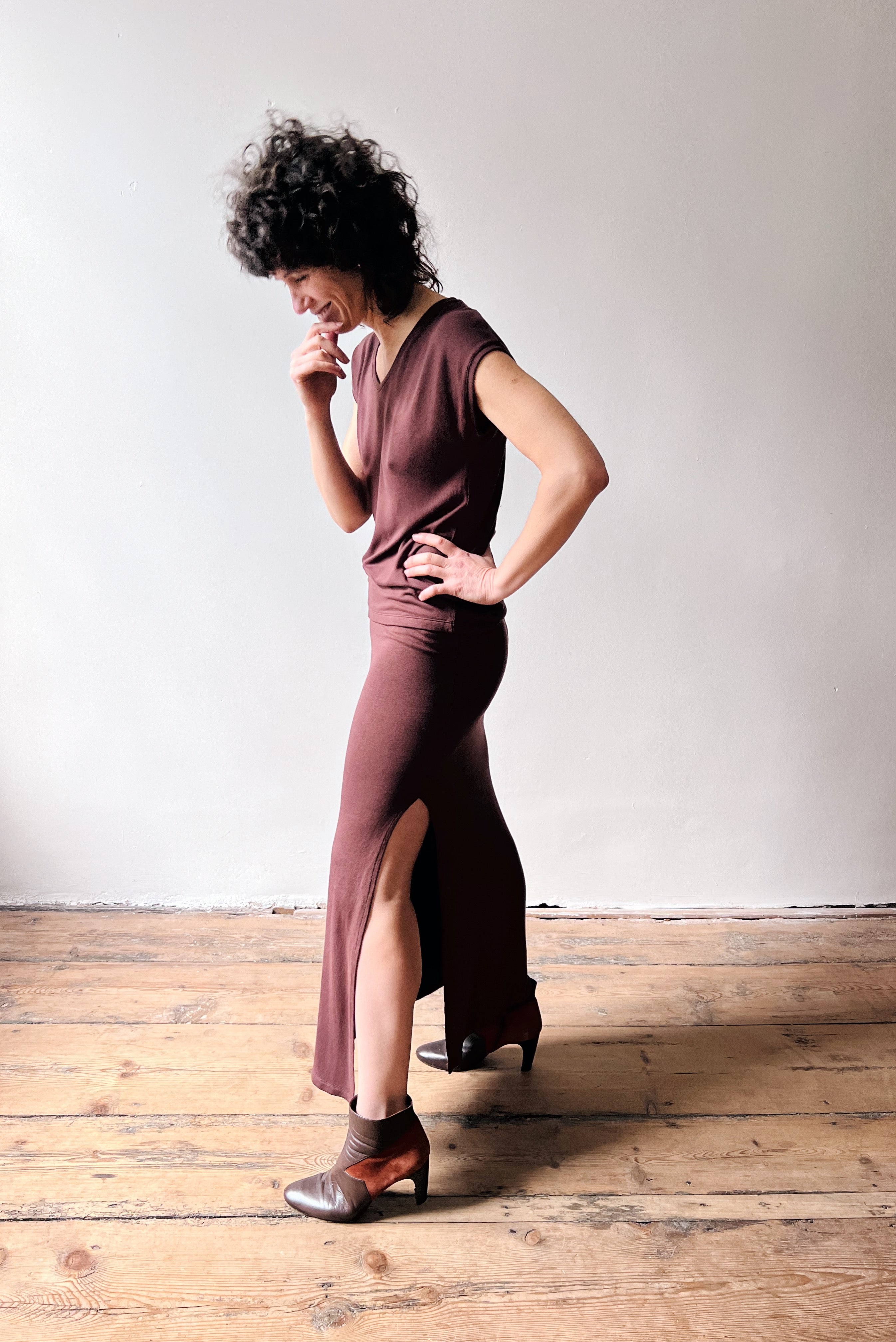 Rok Lily - Aubergine