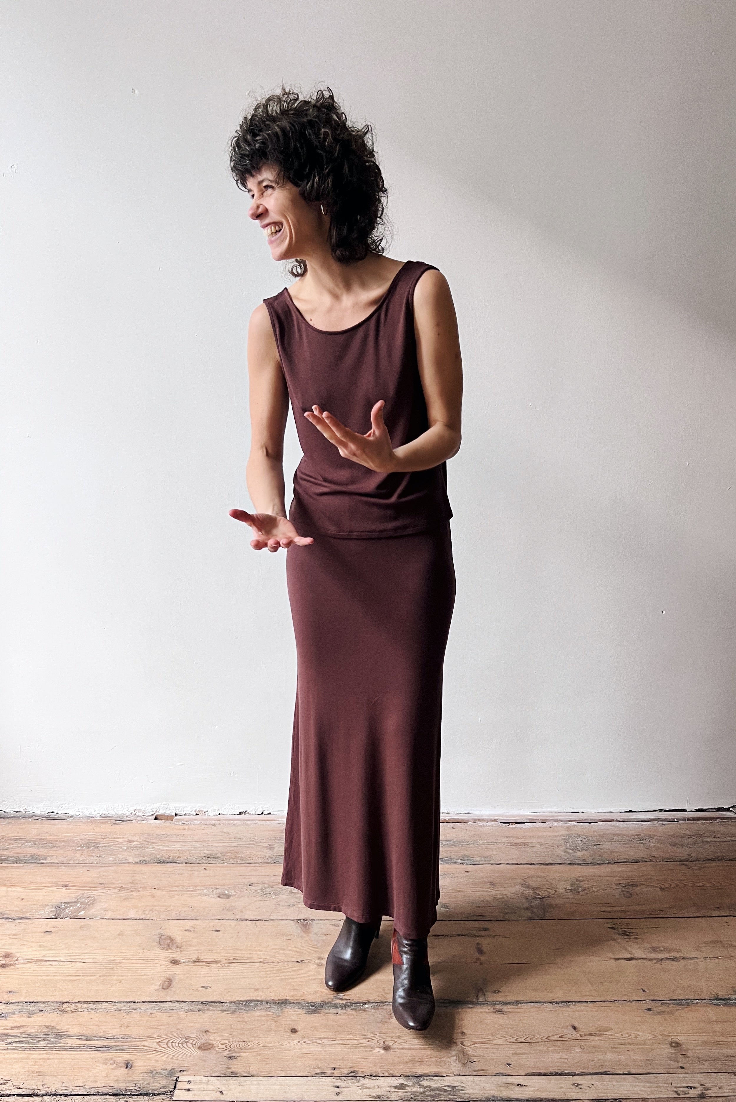 Skirt Lily - Aubergine