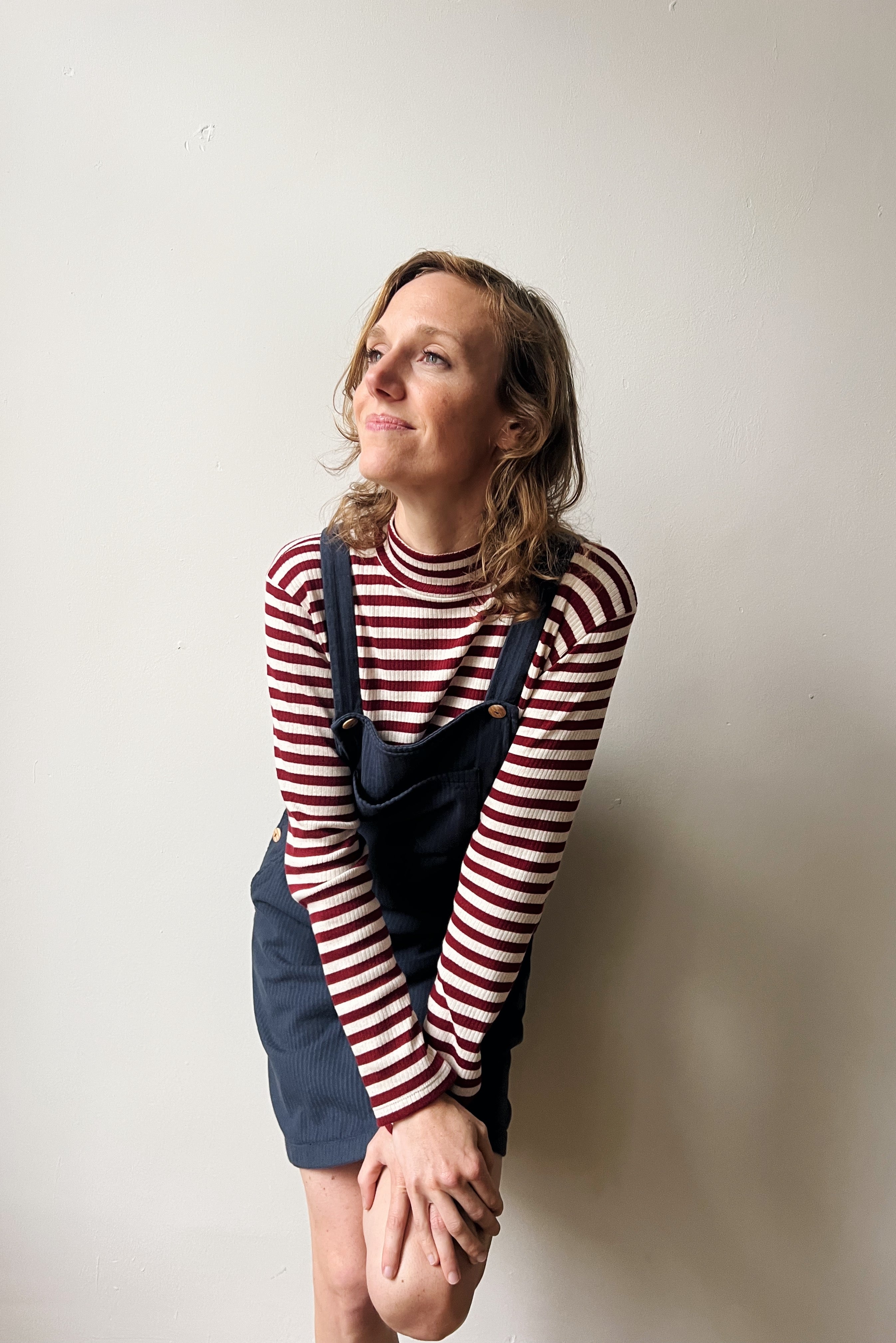 Salopettedress Kimberley - Reversed Corduroy - Faded Blue