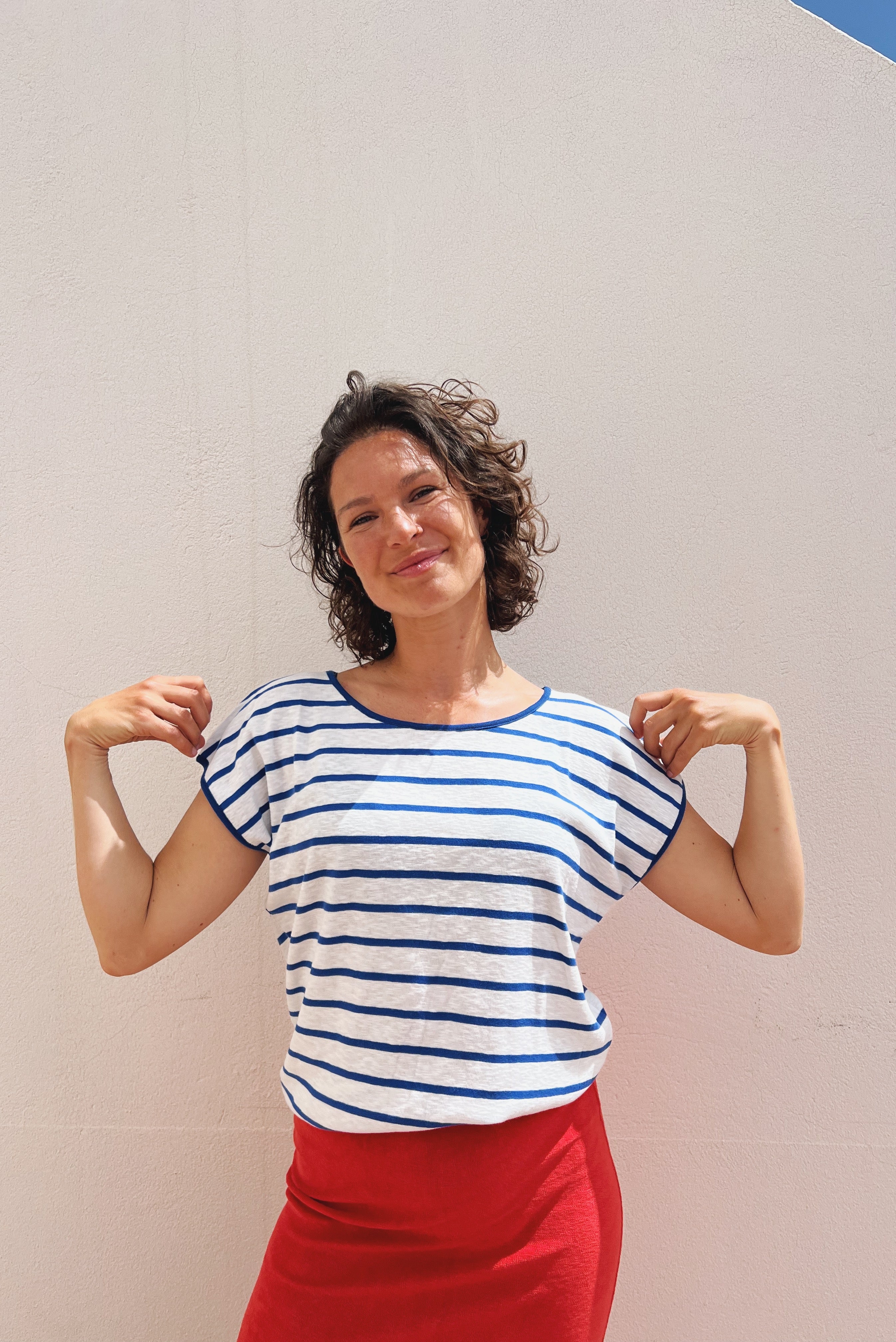 Top Aya - Royal Blue Stripes
