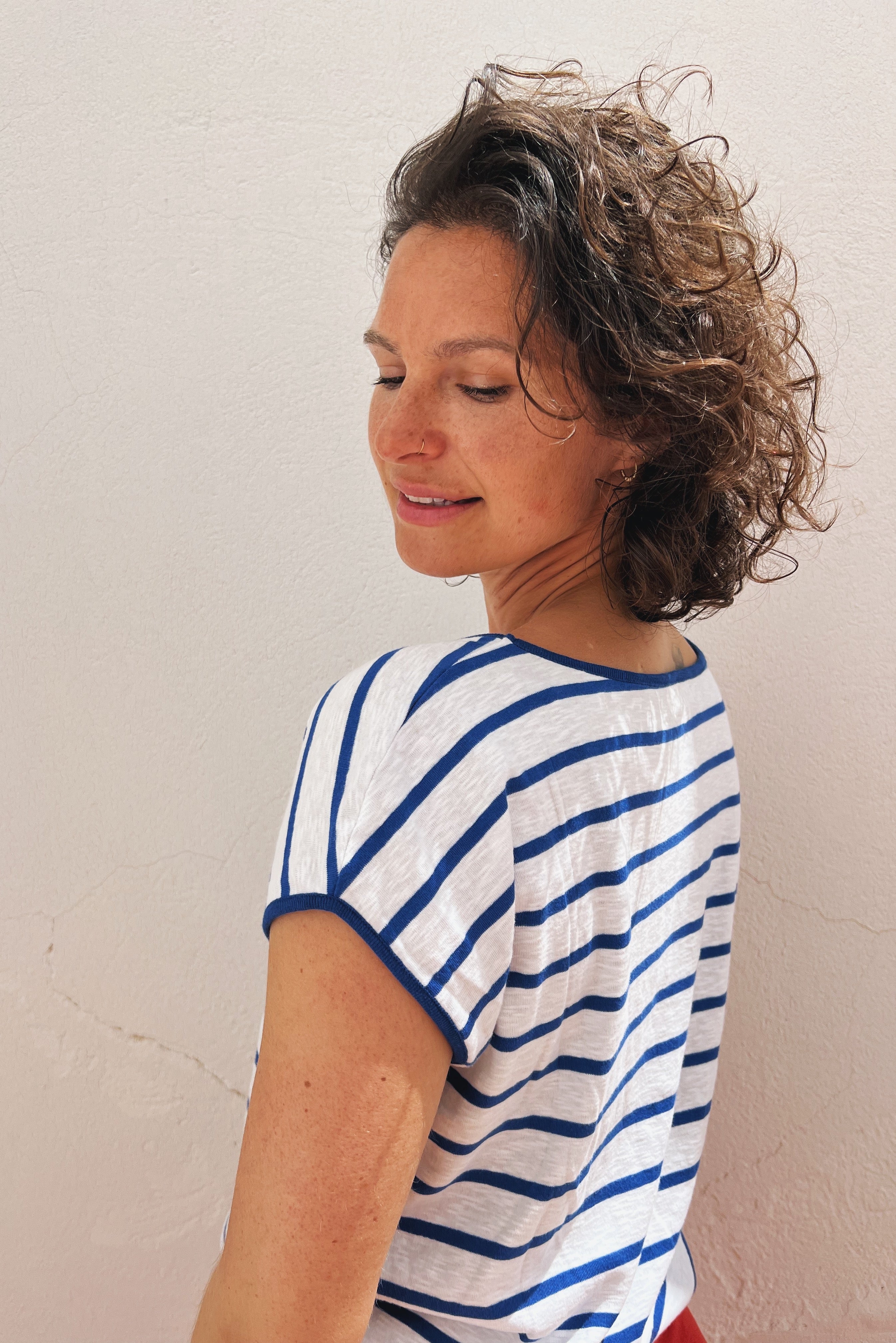 Top Aya - Royal Blue Stripes