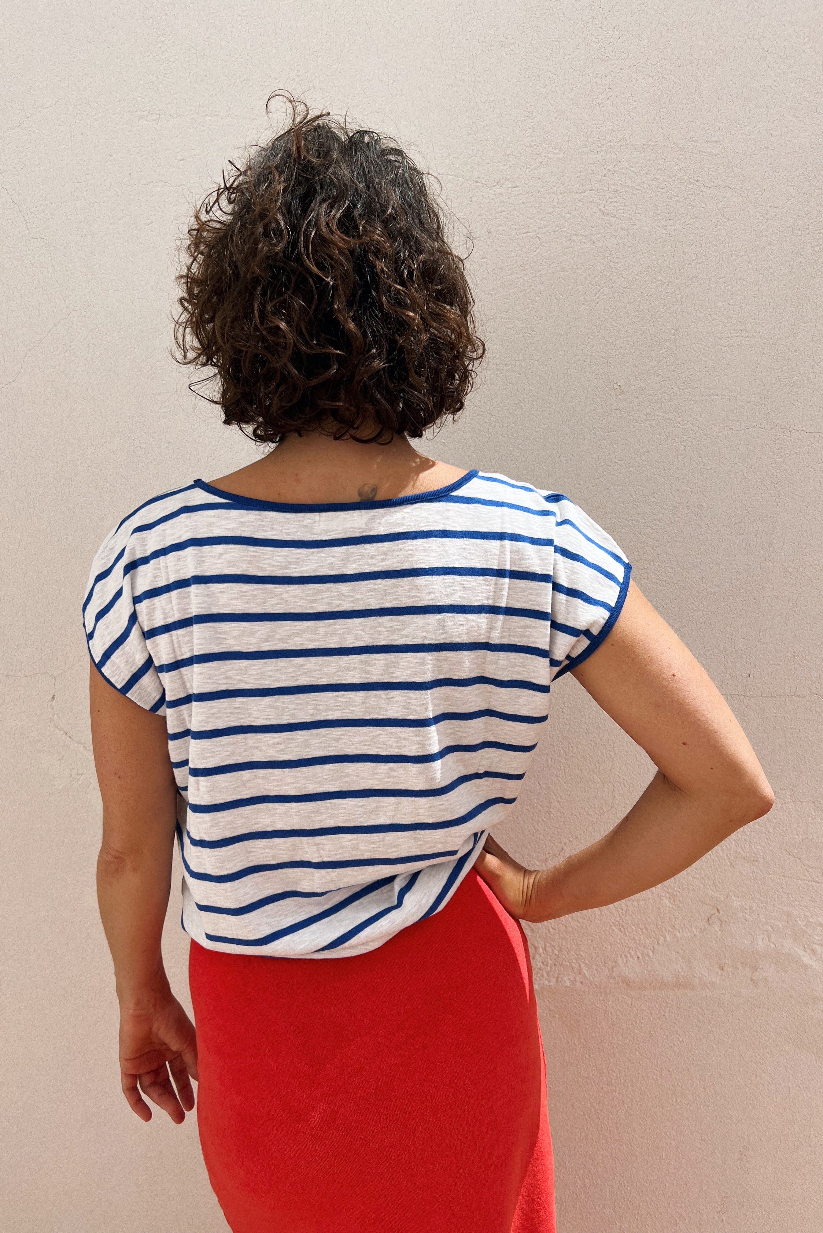 Top Aya - Royal Blue Stripes