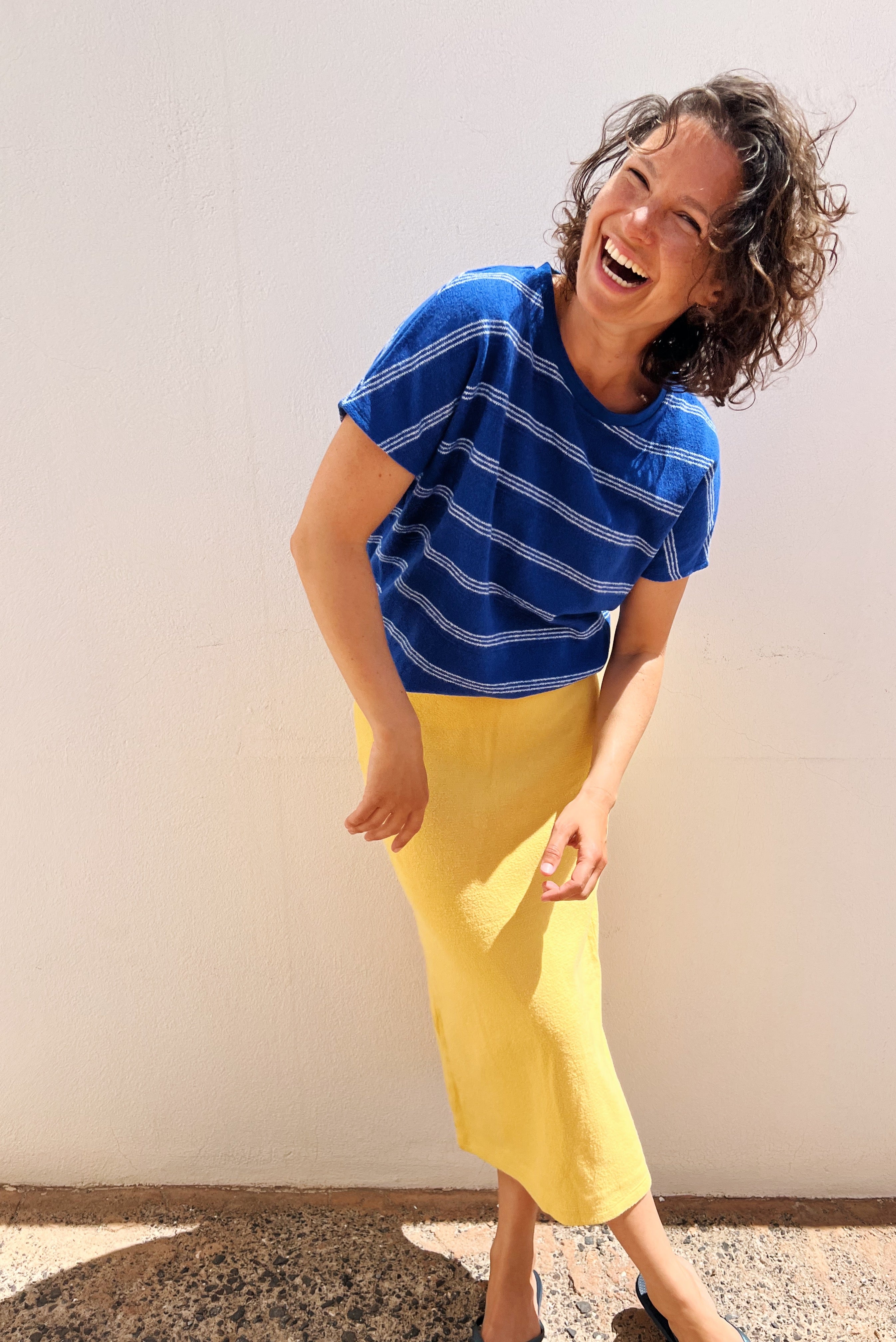 Knitted Skirt Elly - Sunflower
