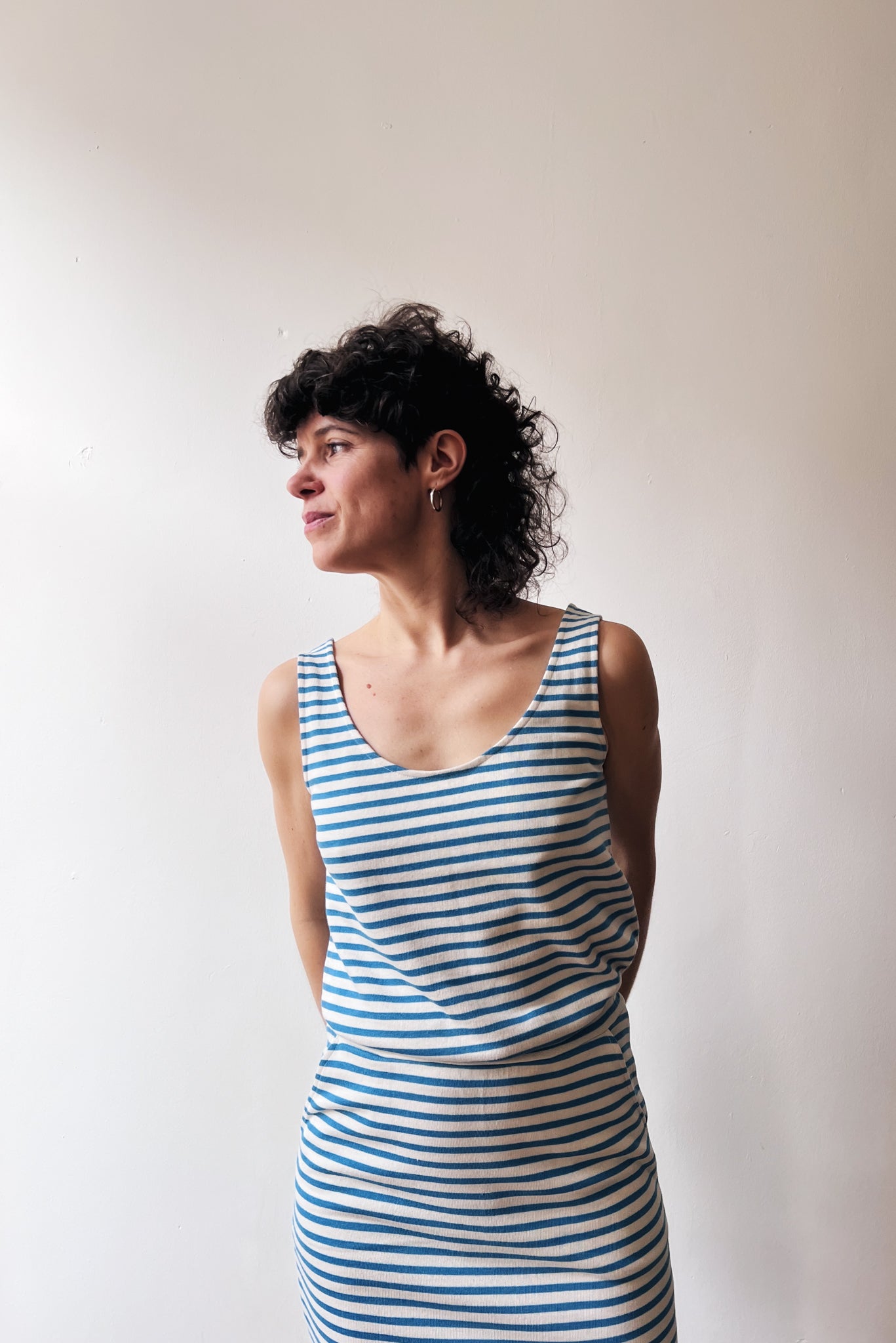 Top Zoë - Bright Blue Stripes