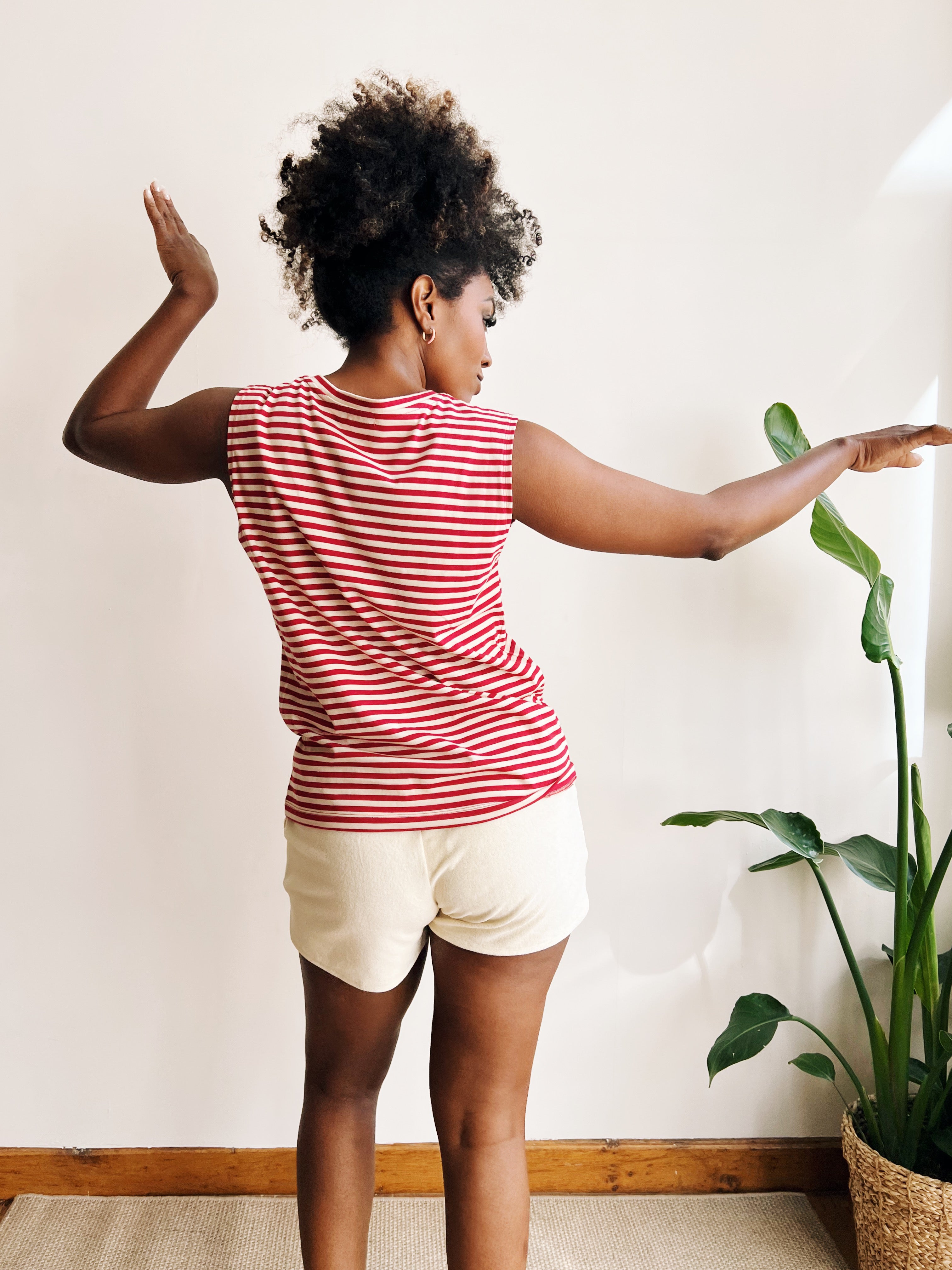 the dão store - Top Yoko - Vintage Red Stripes - T-shirts | Tops