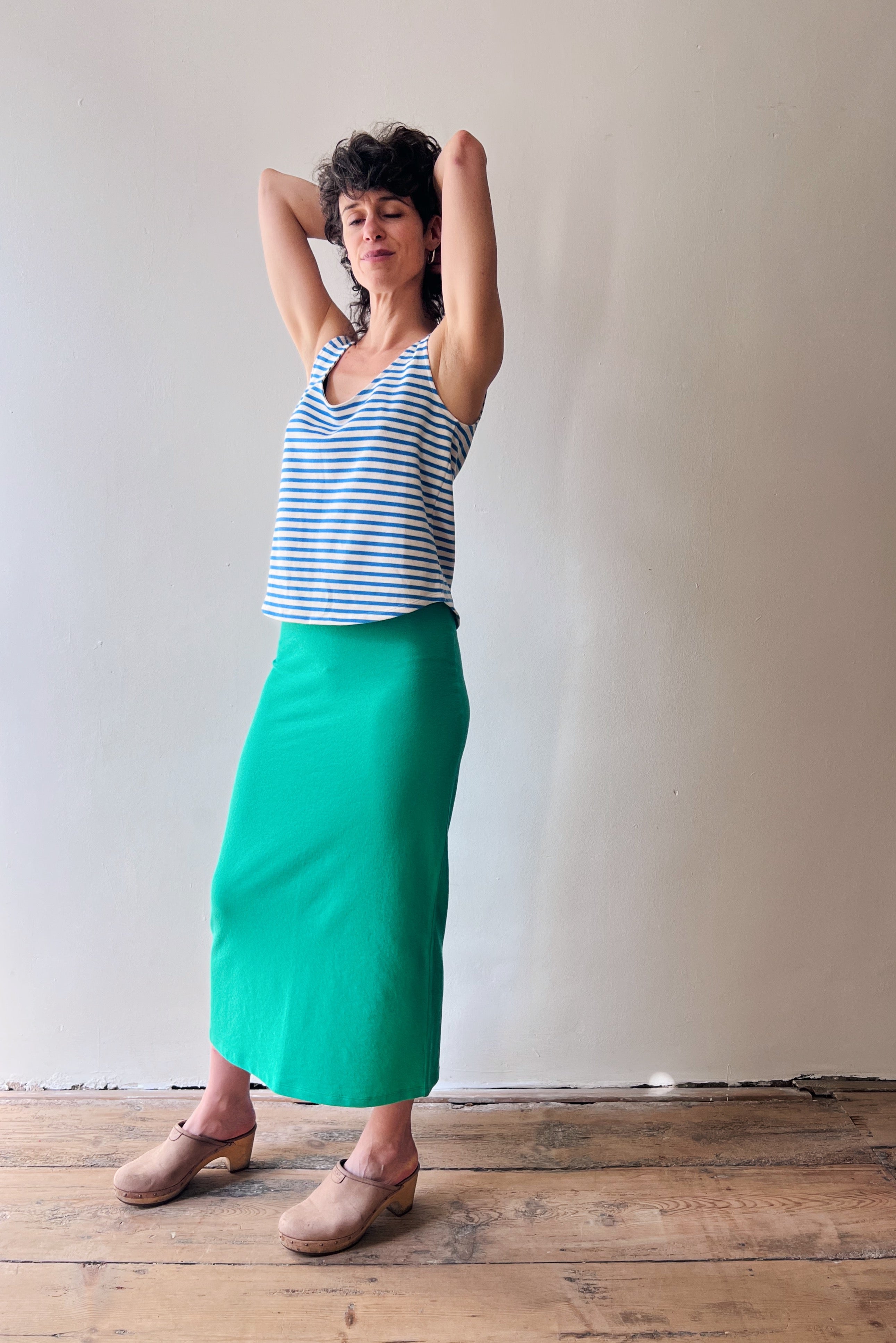 Top Zoë - Bright Blue Stripes