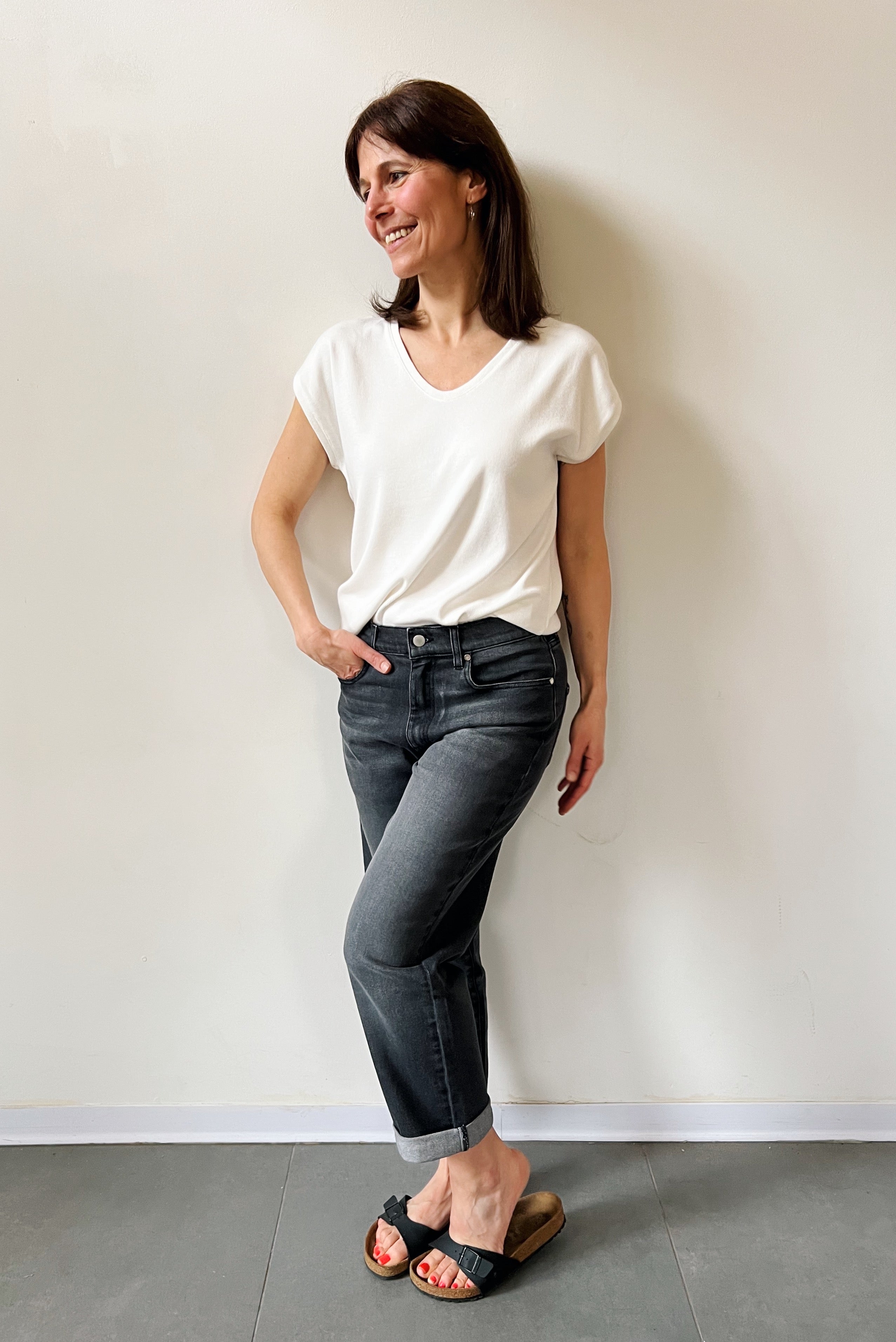Boyfriend Jeans Berley - Washed Black