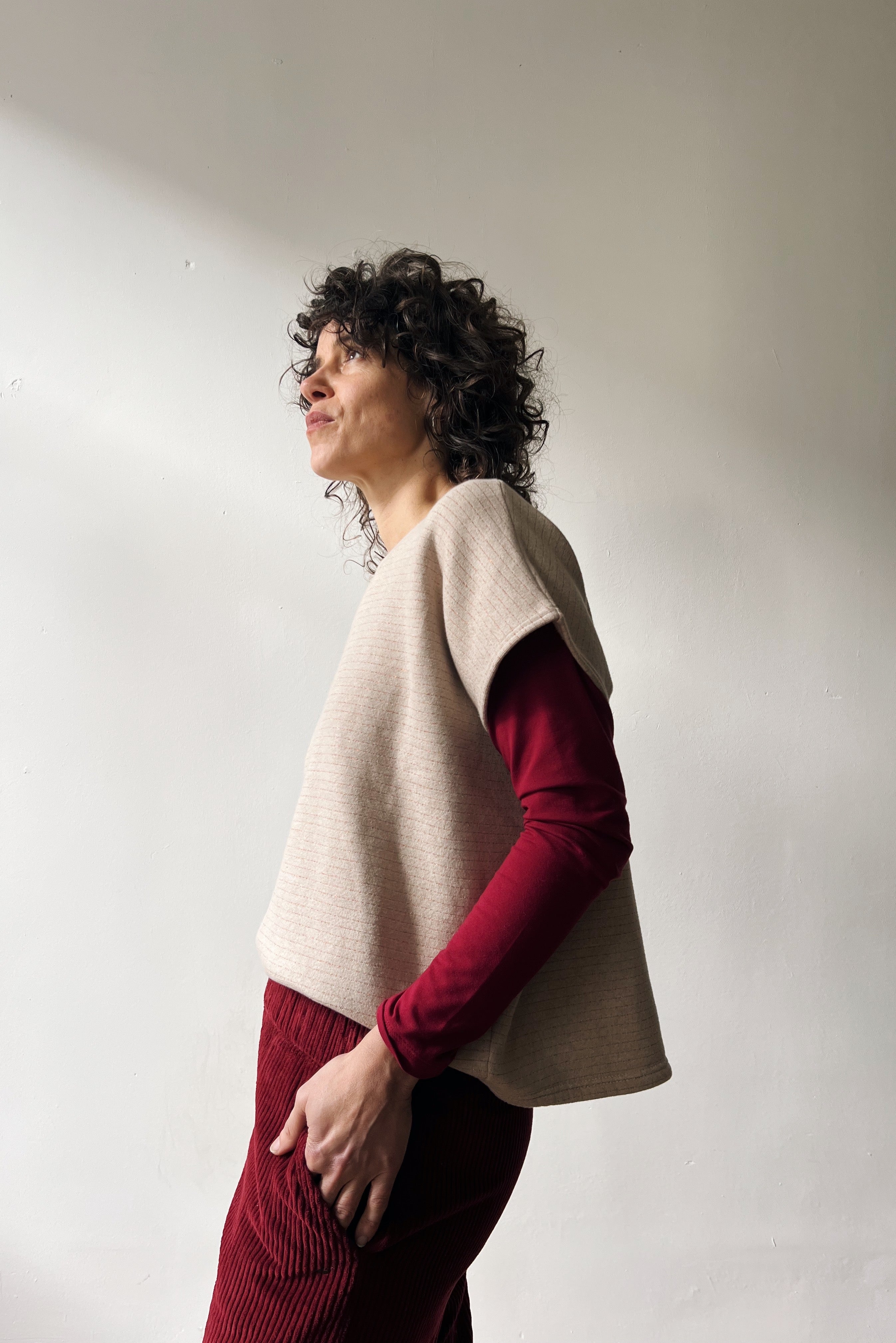 Shortsleeve Sweater Ayla - Bronze Stripes