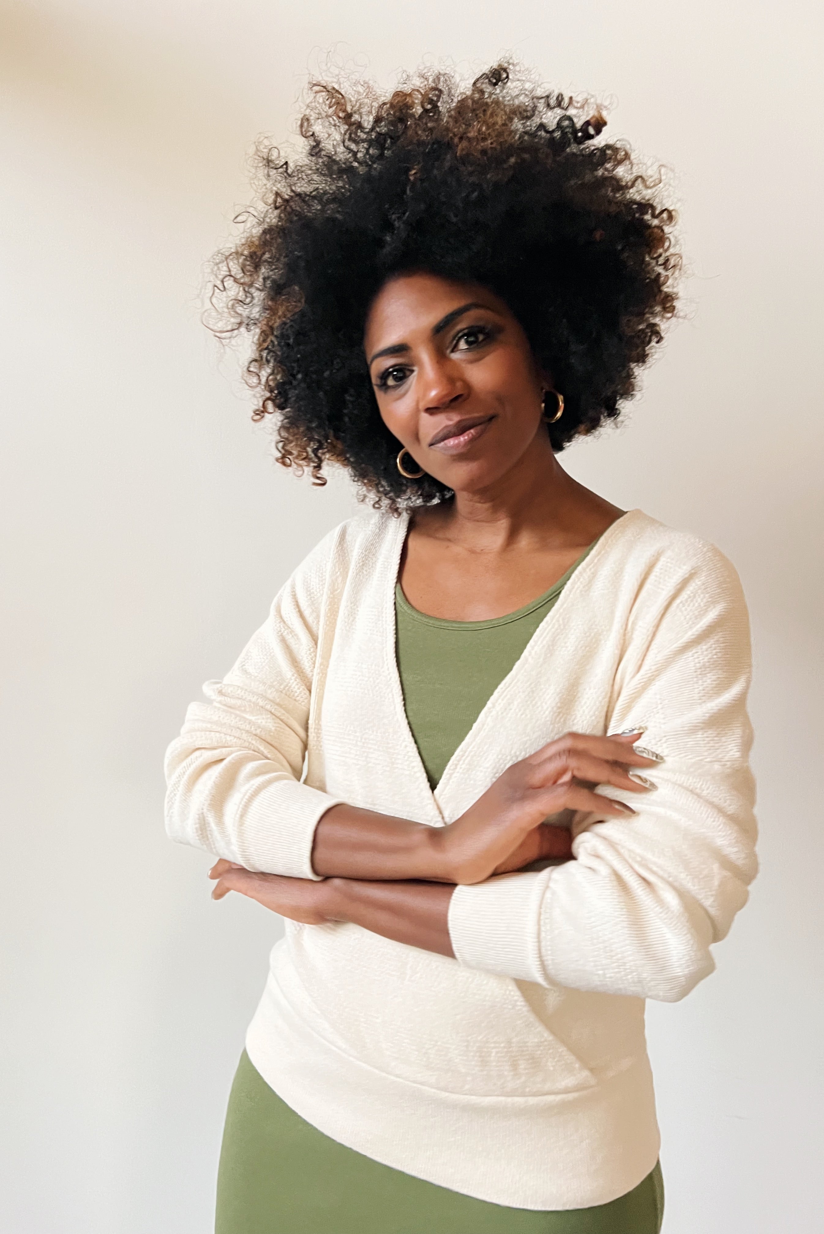 Knitted Jumper Faye - Jacquard Oat