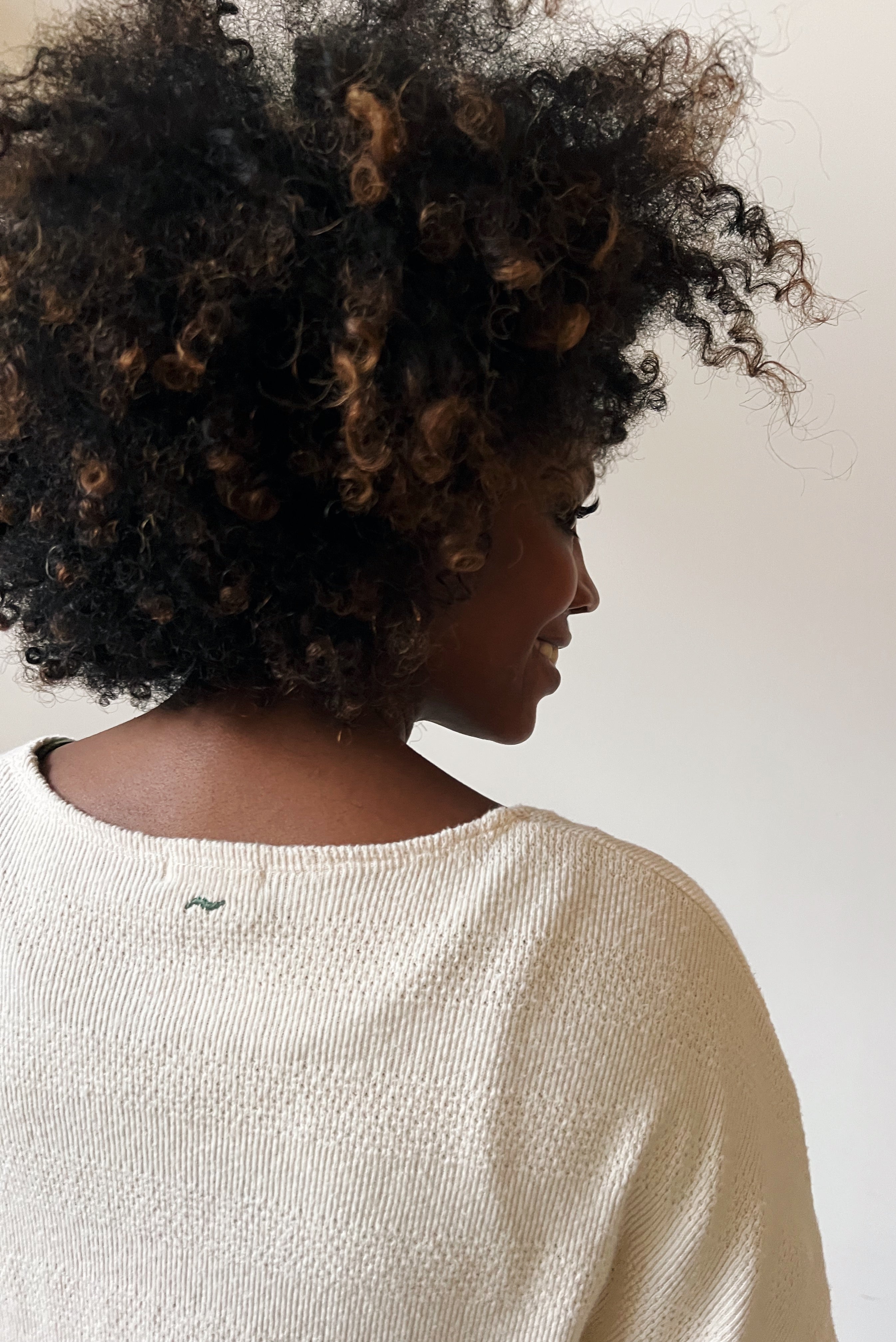 Knitted Jumper Faye - Jacquard Oat