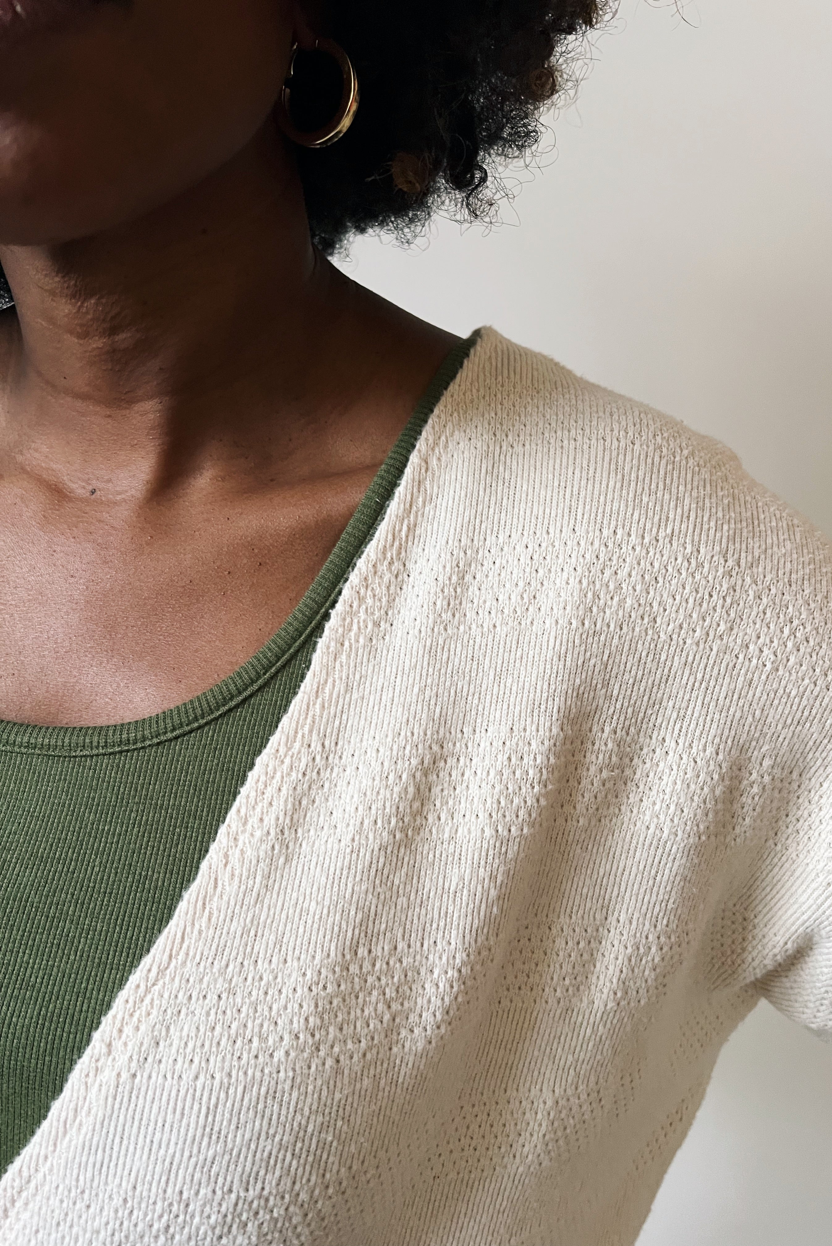 Knitted Jumper Faye - Jacquard Oat