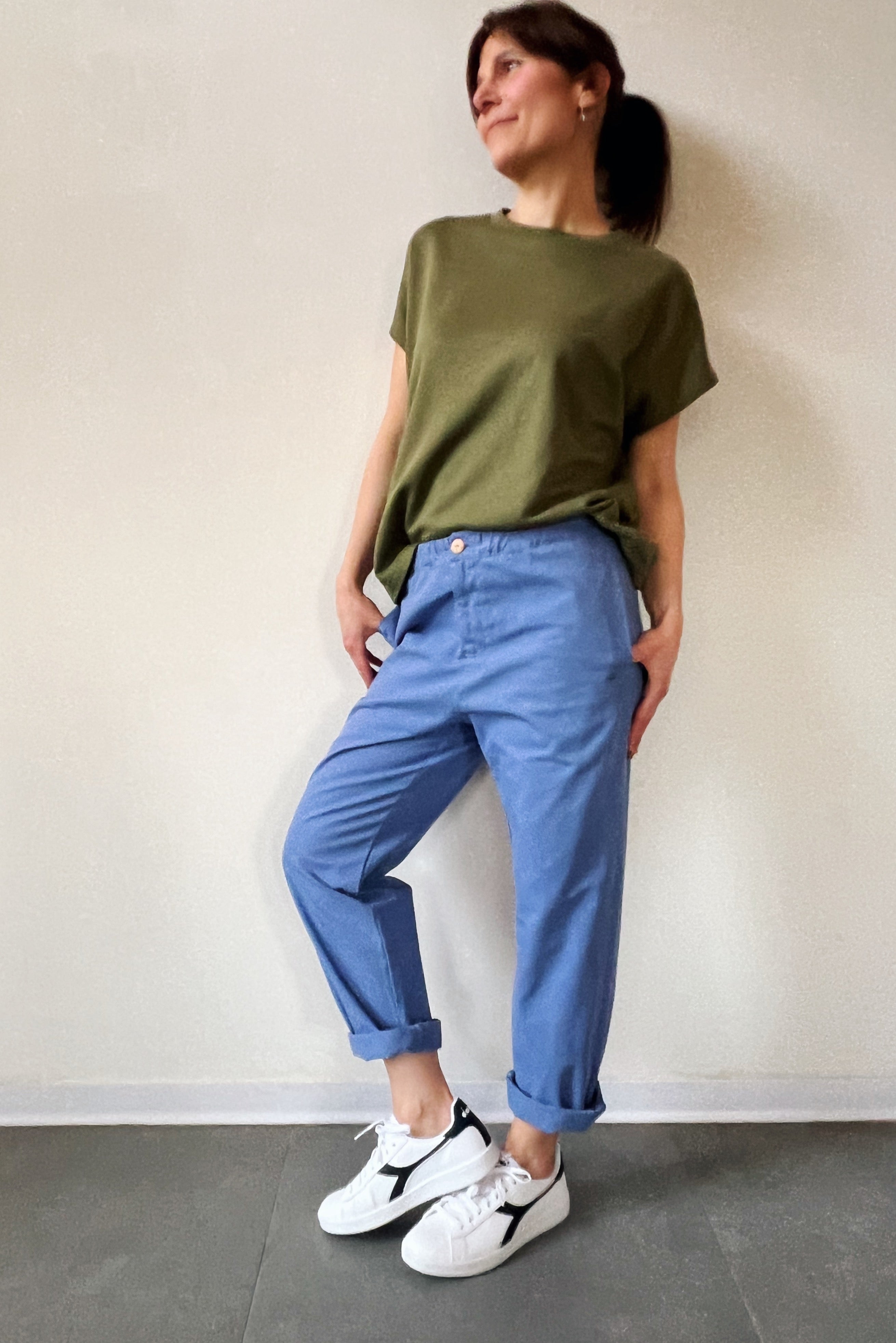 Pants Eleni - Soft Cobalt