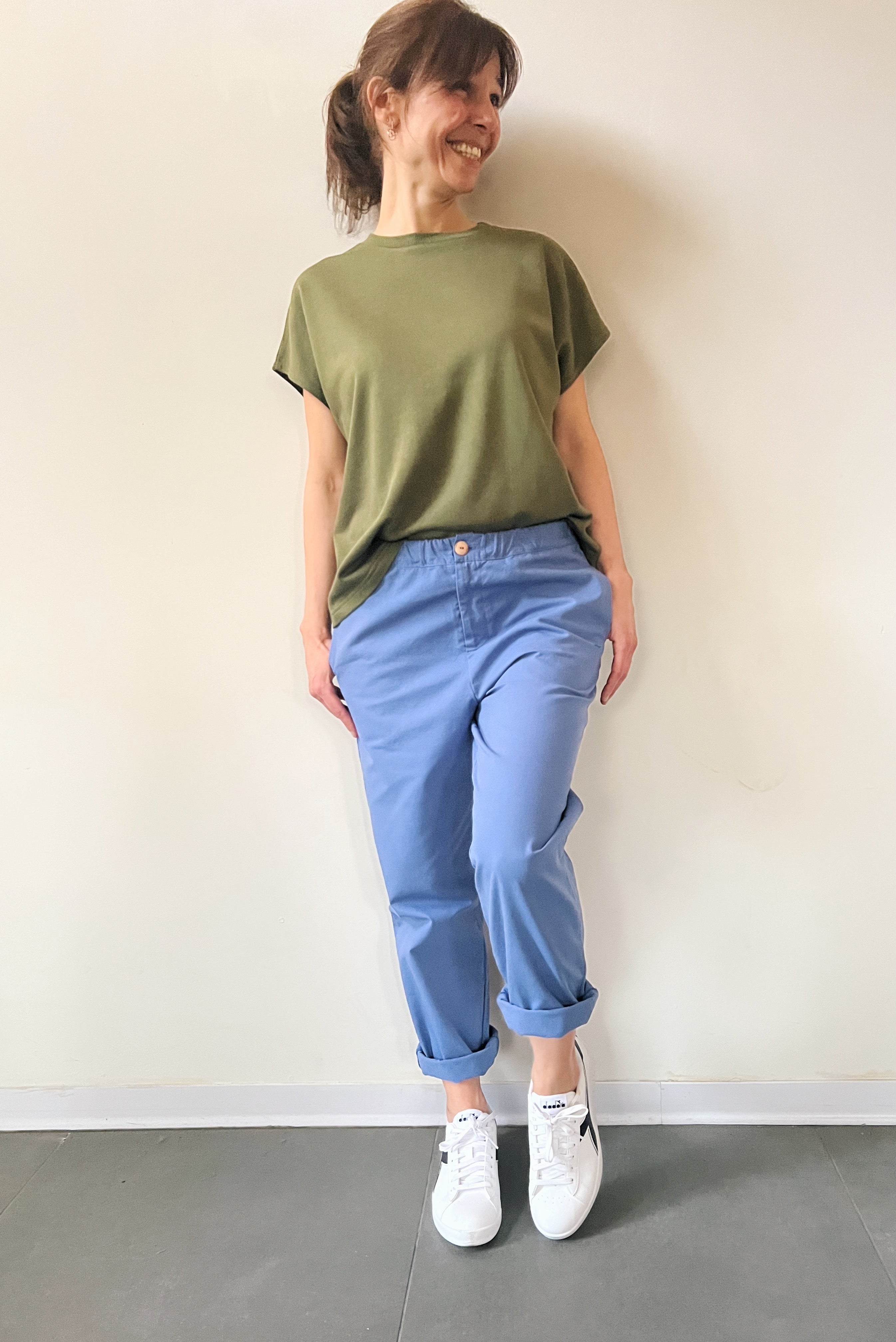 Pants Eleni - Soft Cobalt