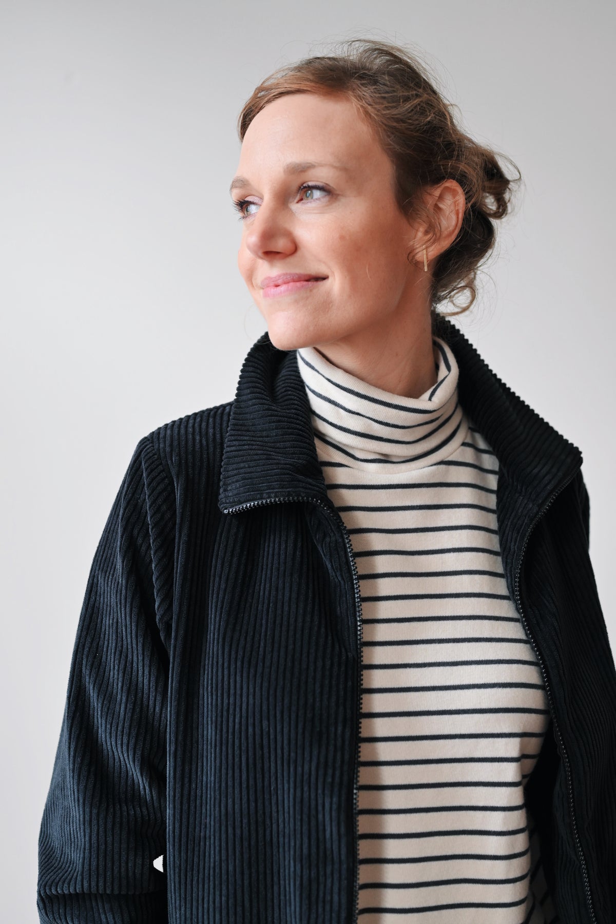 Sweater Alba - Oat Grey Stripes