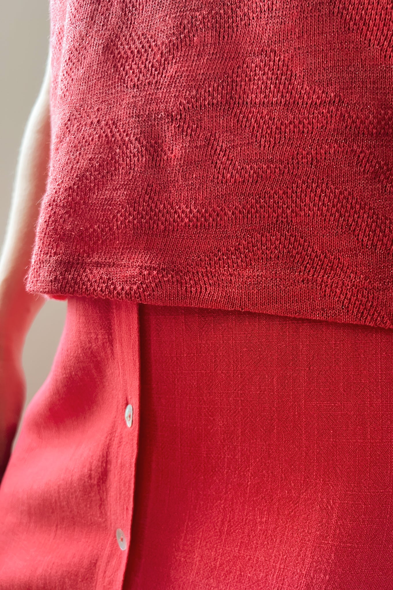 T-Shirt Esmé - Coral Jacquard