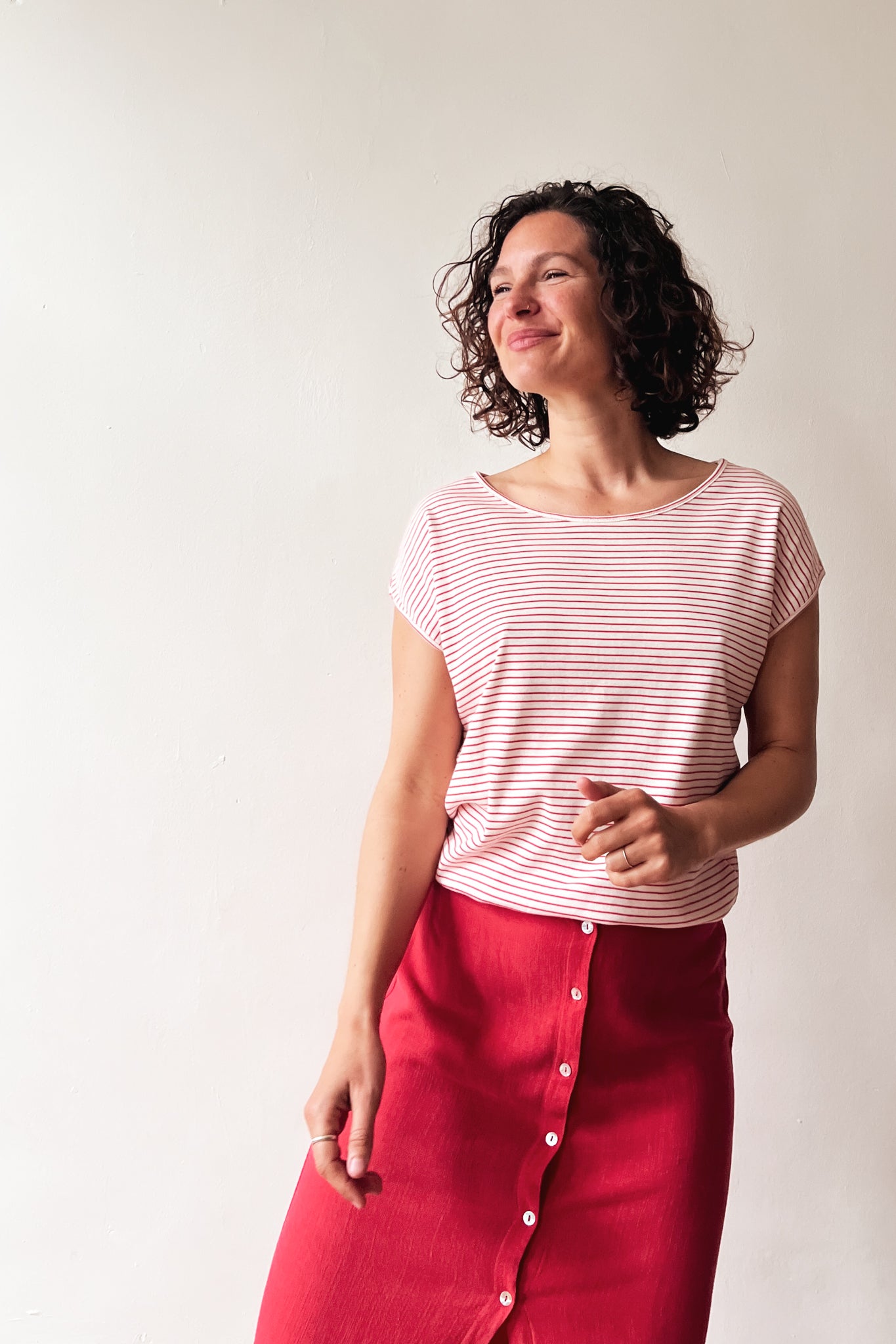 Top Aya - Coral Stripes