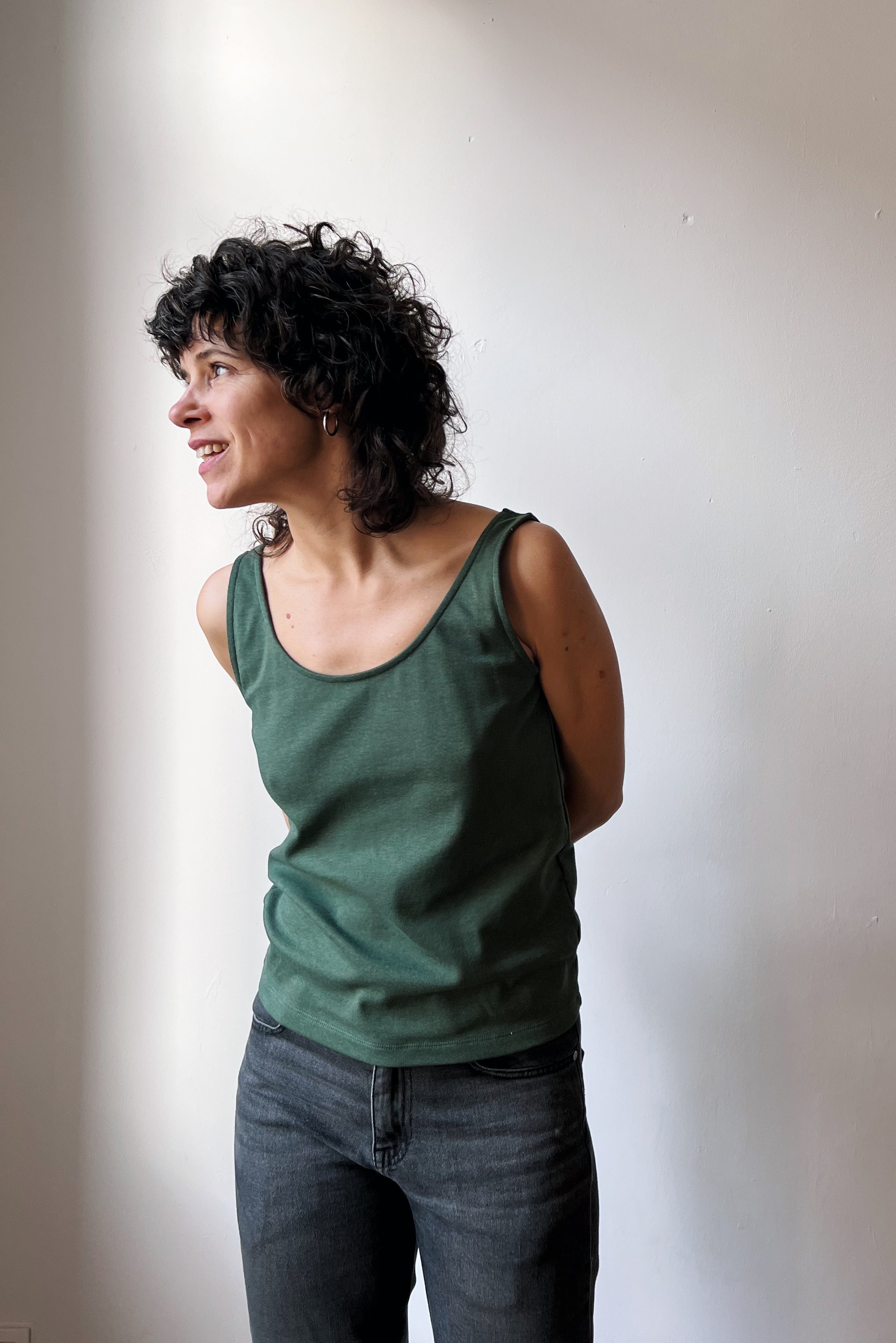 Top Sanchi - Olive Rib