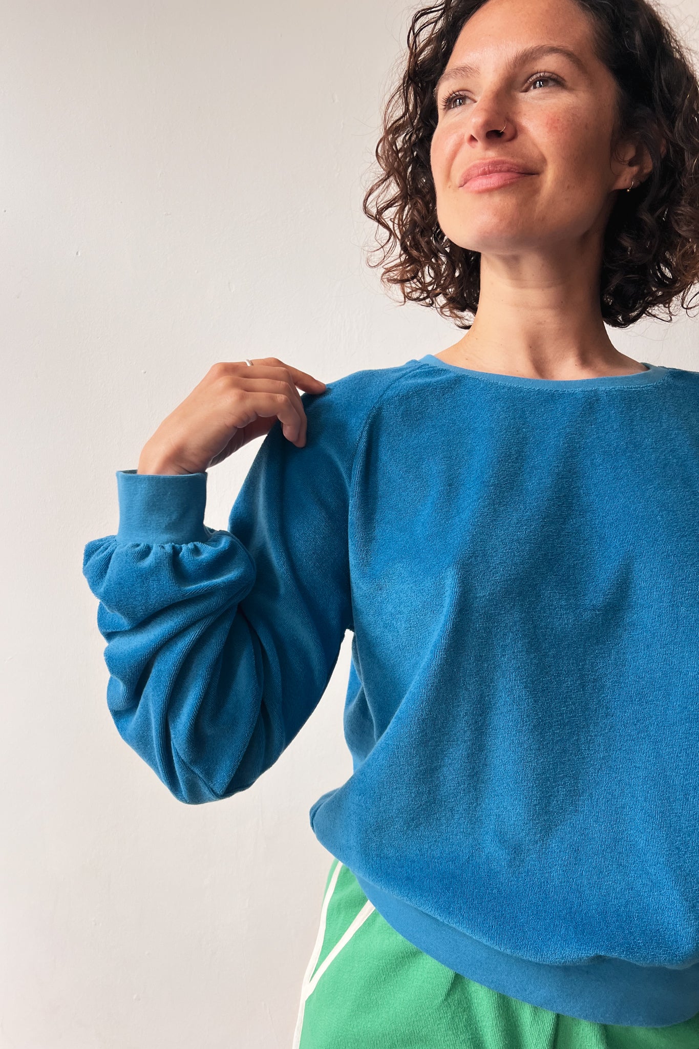Sweater Edna - Bright Blue Terry
