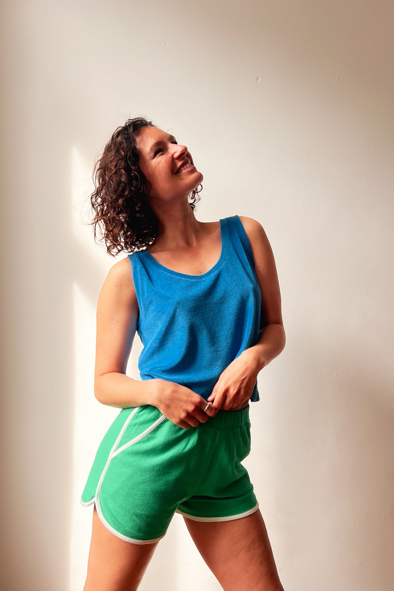 Top Marcela - Bright Blue Terry