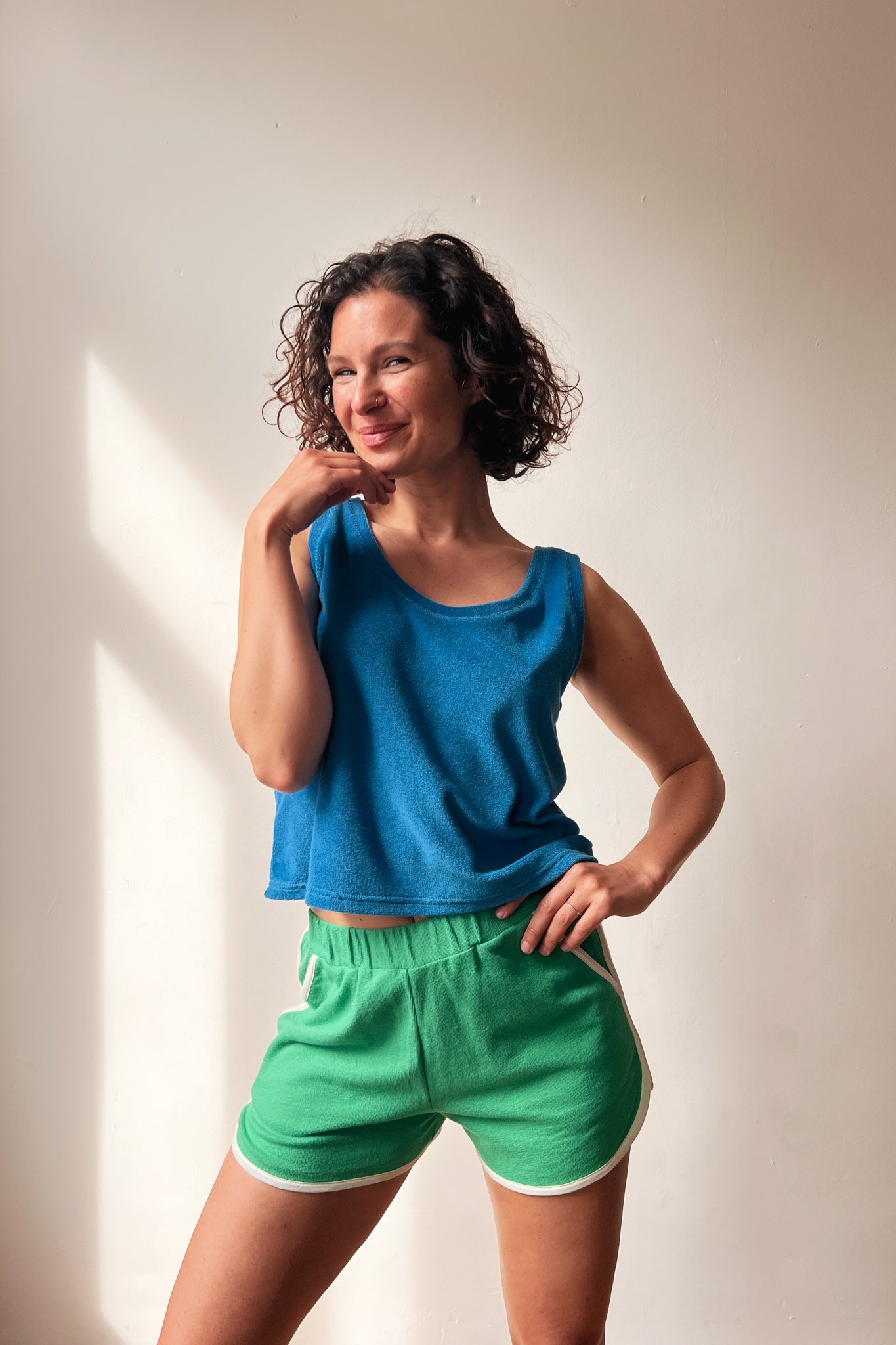 Top Marcela - Bright Blue Terry