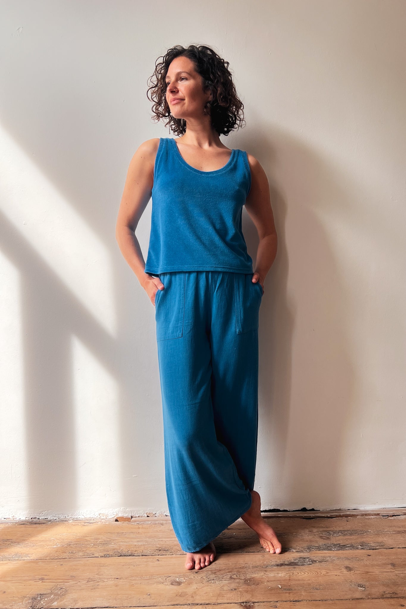 Top Marcela - Bright Blue Terry