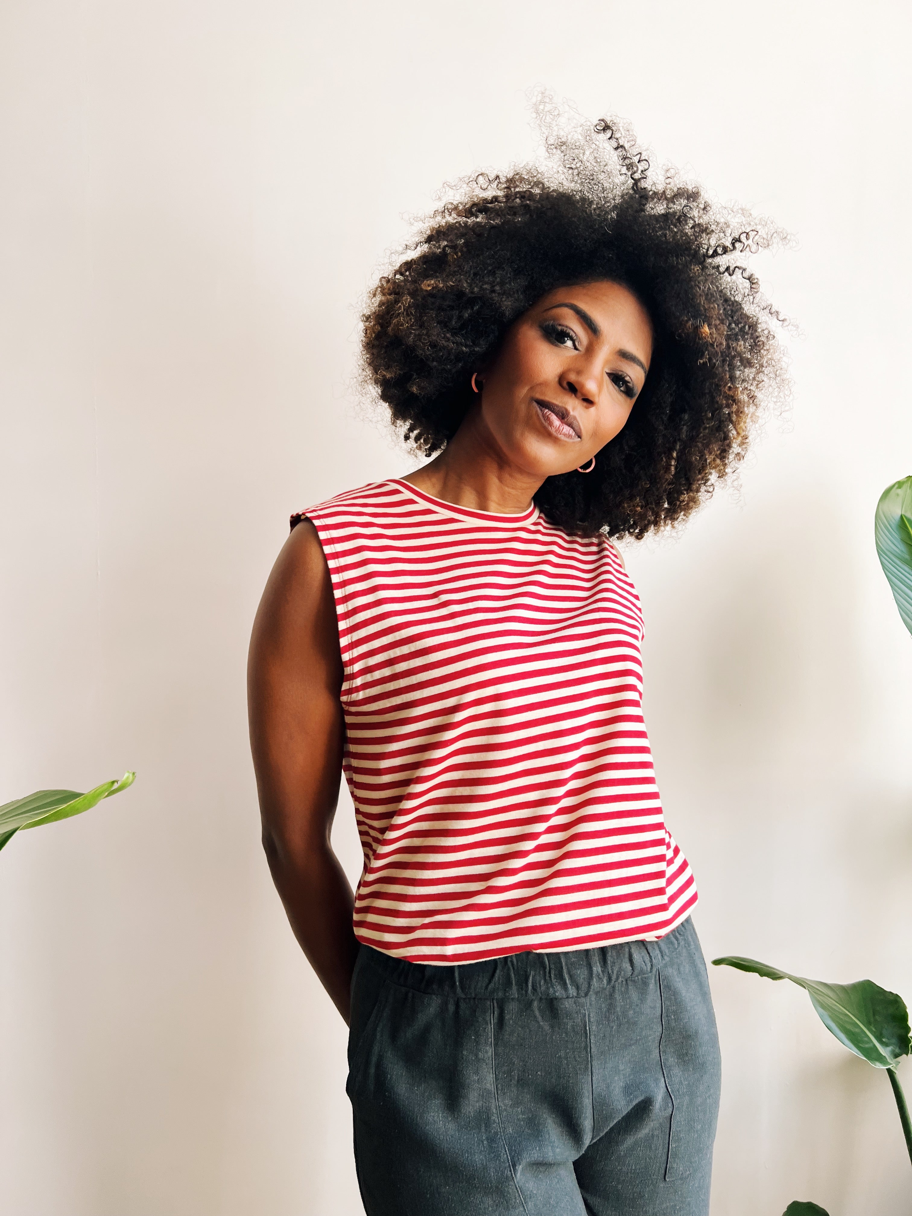 the dão store - Top Yoko - Vintage Red Stripes - T-shirts | Tops