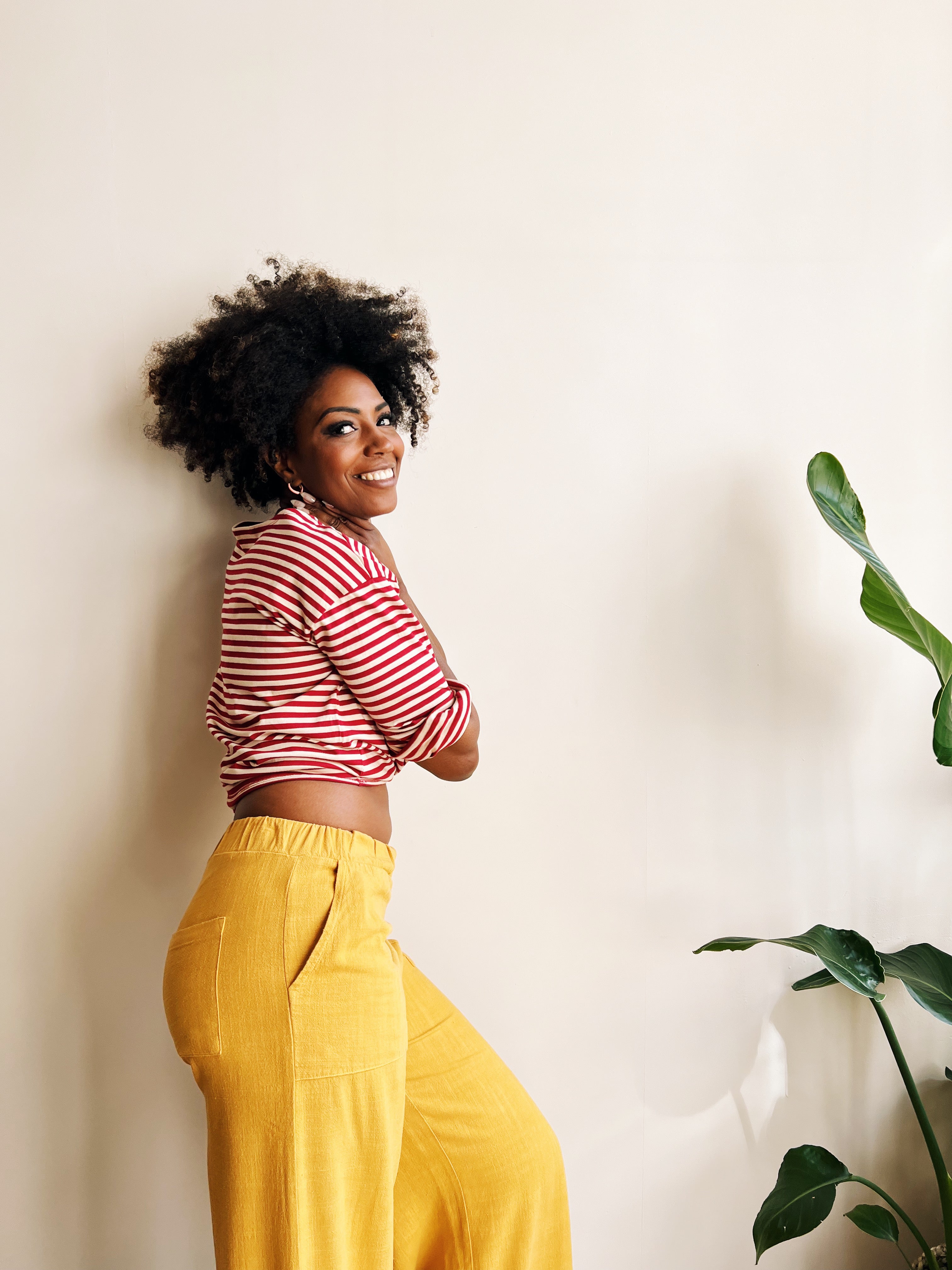 the dão store - Wide Pants Marta + - Ochre - Pants | Jumpsuits