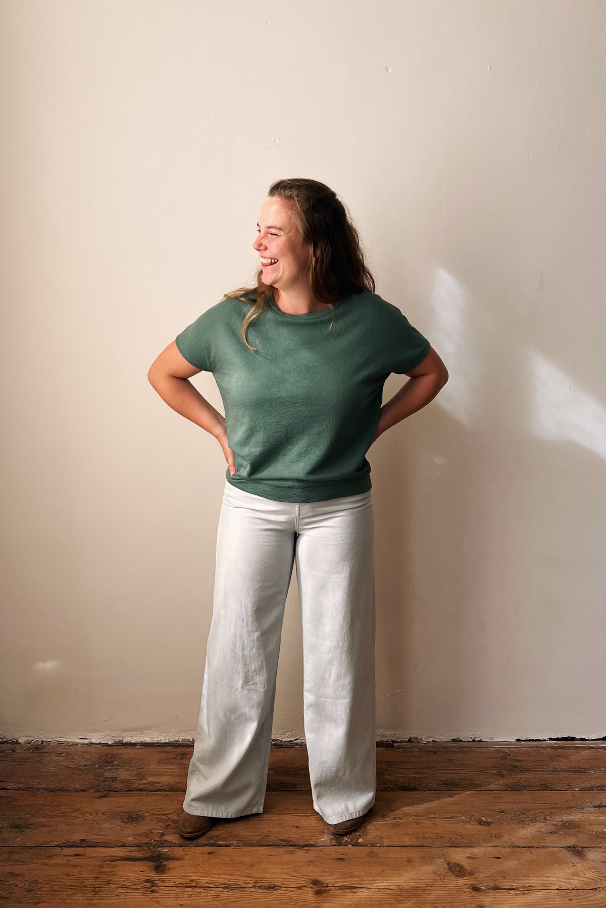 Lucia Soft Sage x Jeans Robin Water Blue