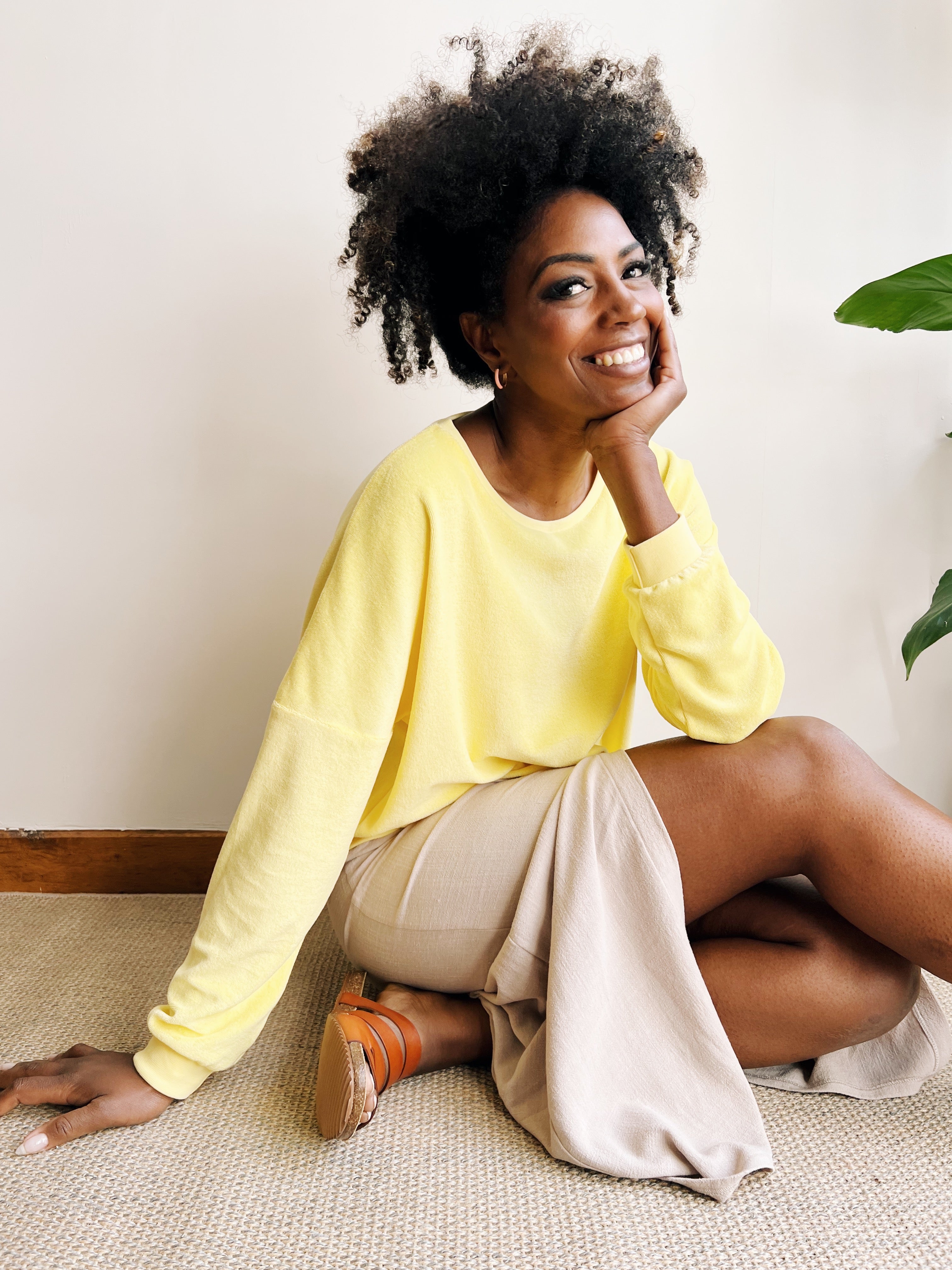 the dão store - Oversized sweater Isa - Lemon - Sweaters | Hoodies