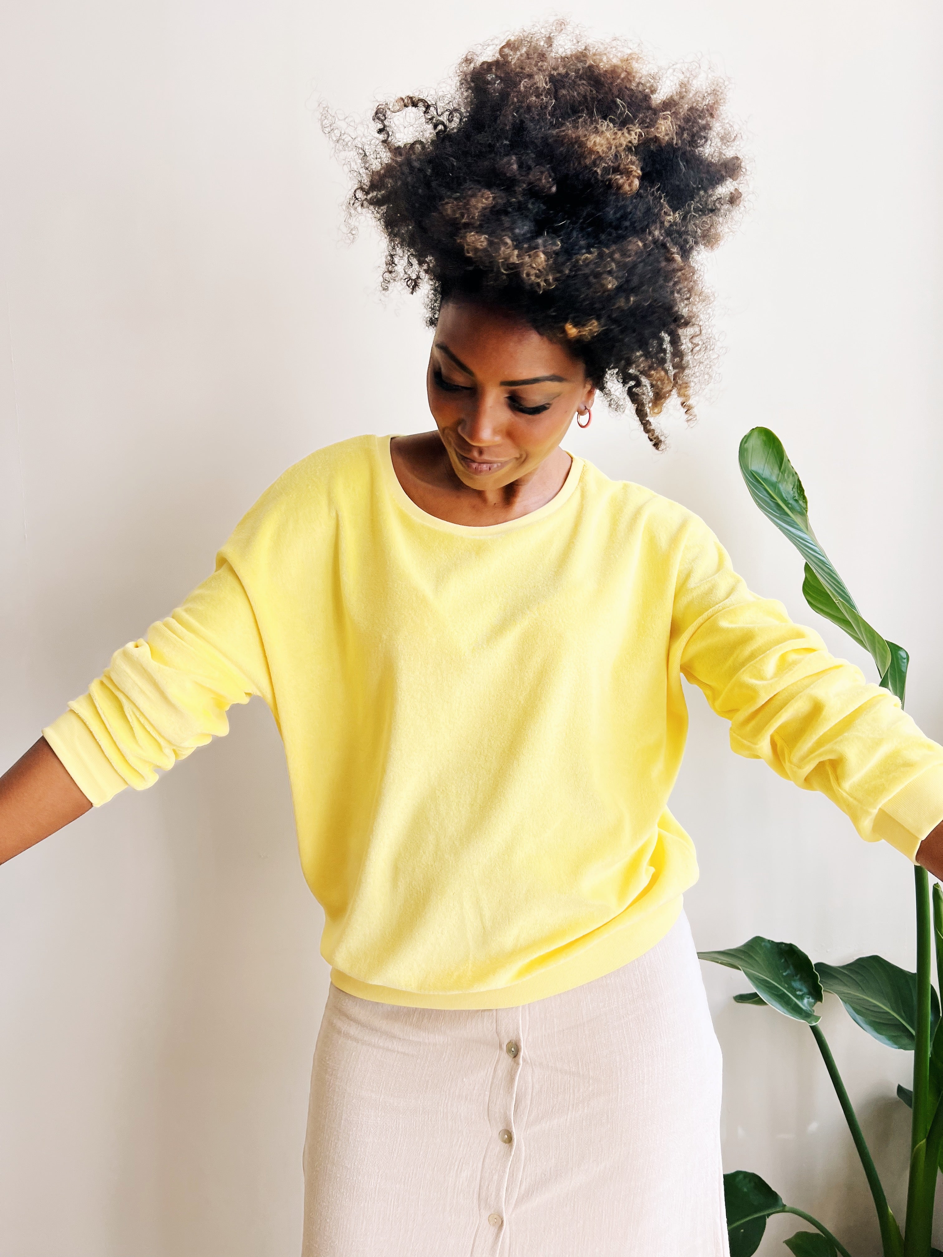 the dão store - Oversized sweater Isa - Lemon - Sweaters | Hoodies