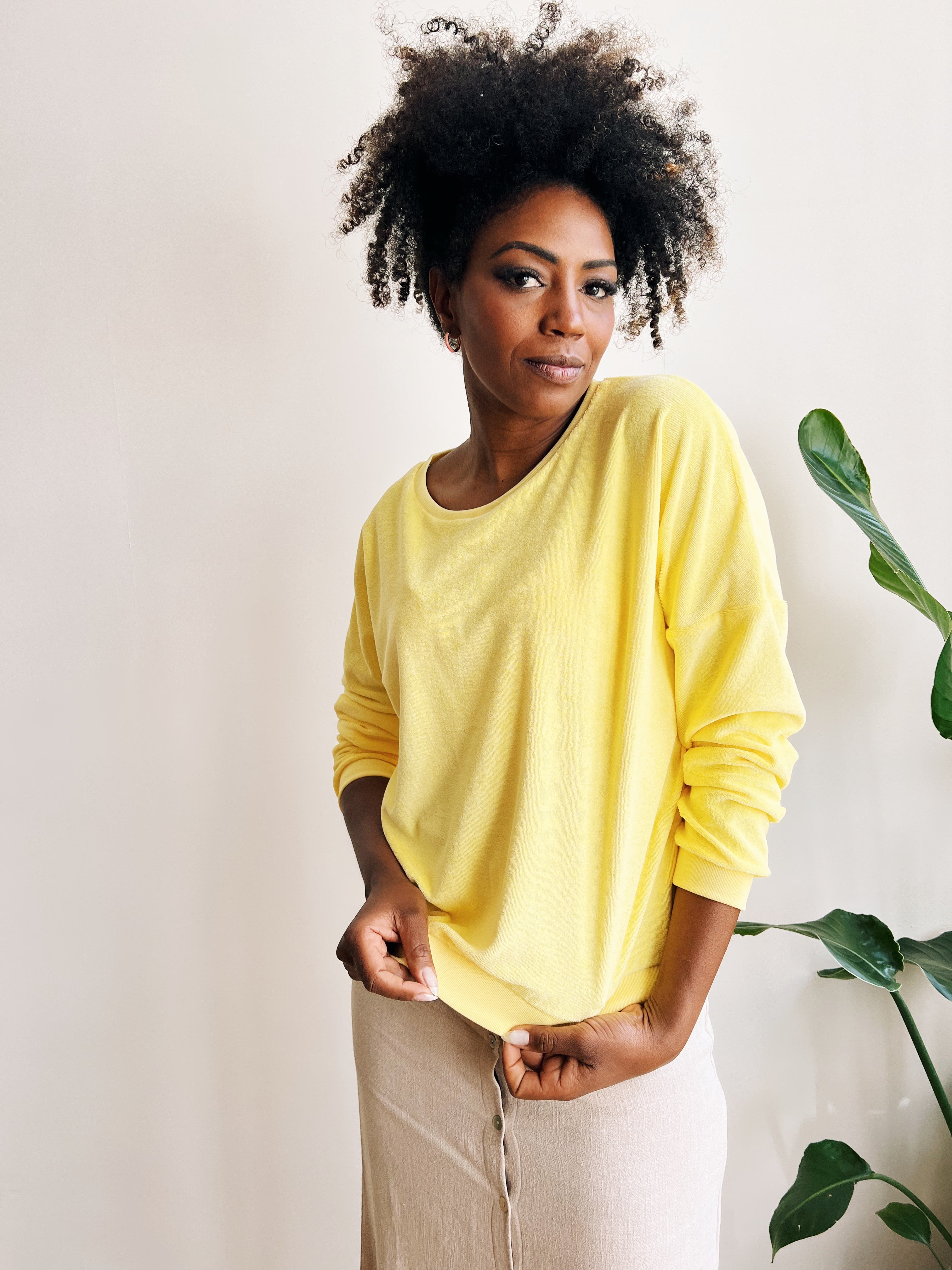 the dão store - Oversized sweater Isa - Lemon - Sweaters | Hoodies