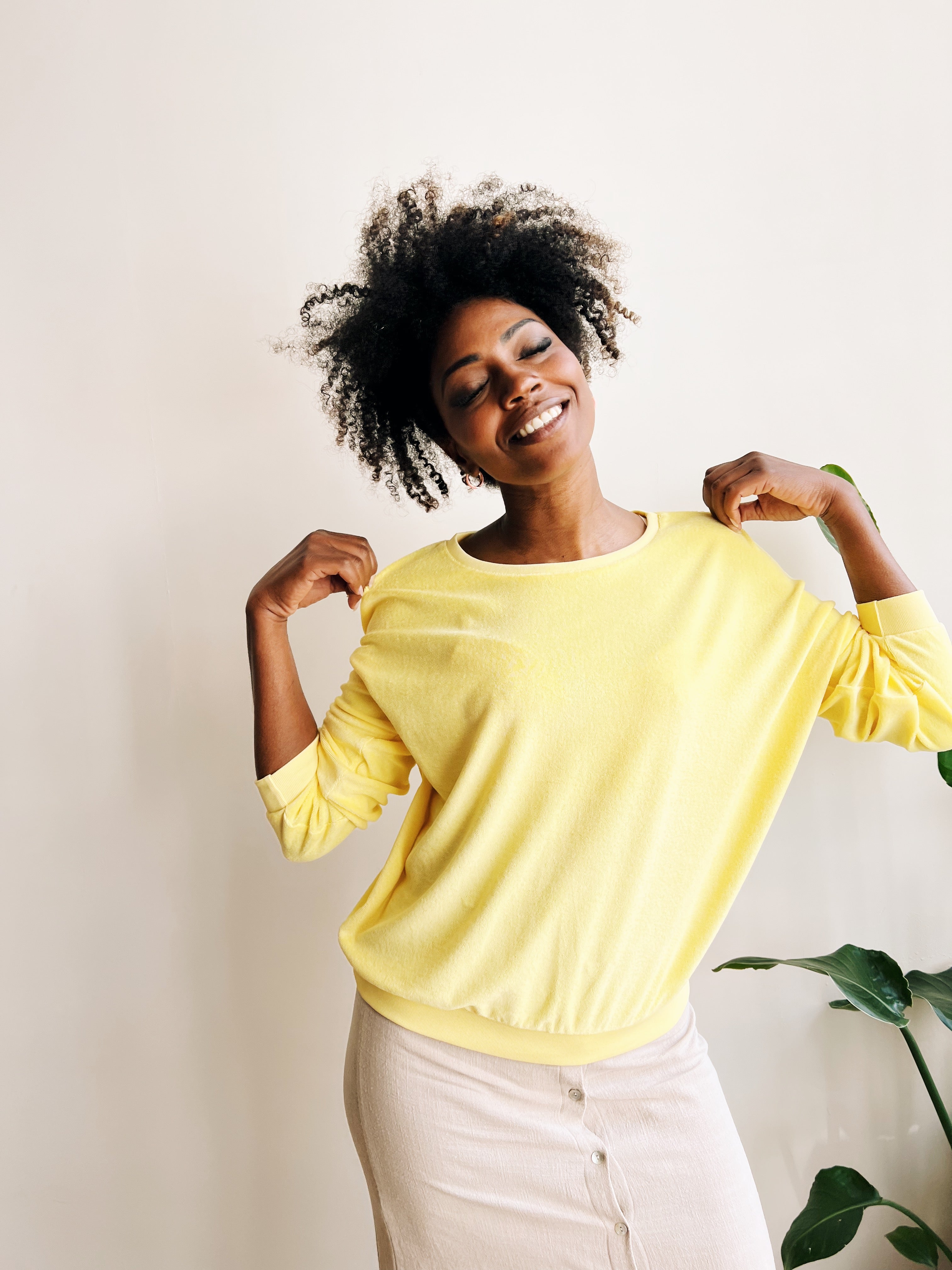 the dão store - Oversized sweater Isa - Lemon - Sweaters | Hoodies